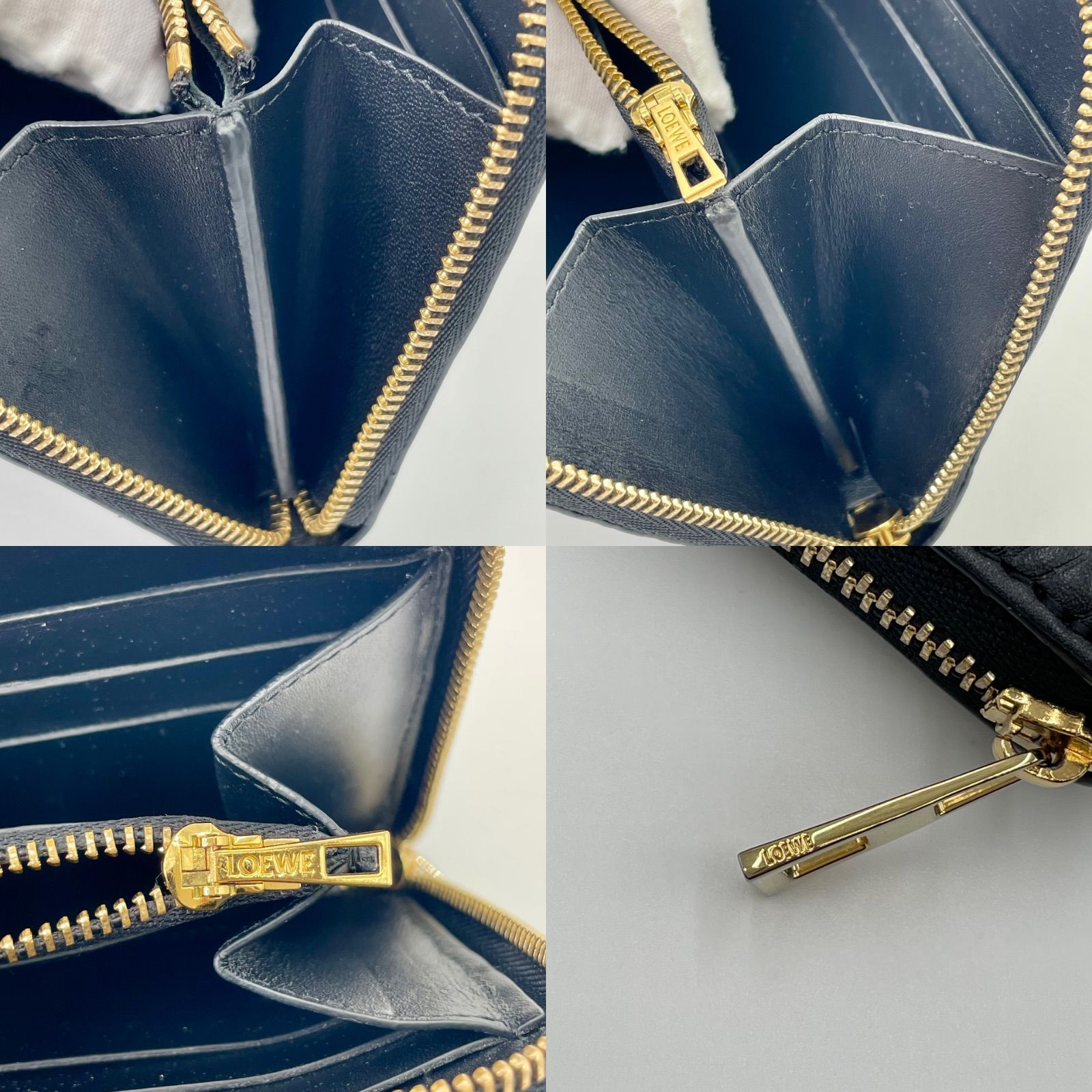 LOEWE ロエベ リピート ジップアラウンド ウォレット 長財布 ブラック 