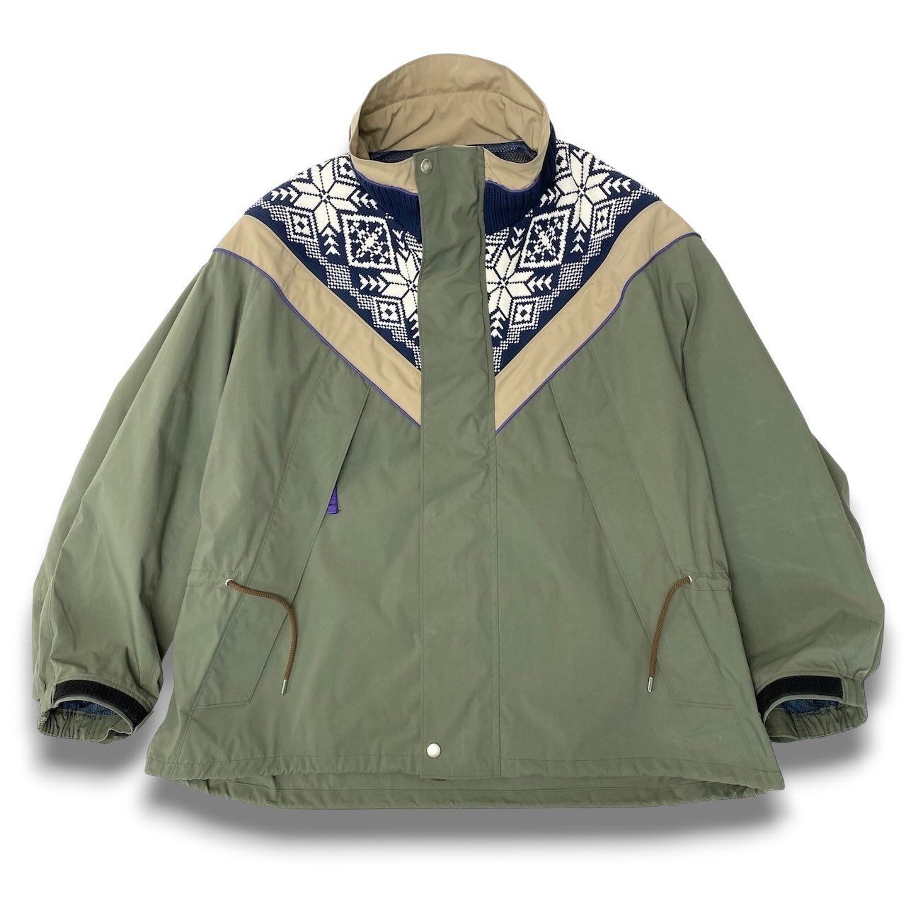53c10 kolor カラー 24SS ニットドッキングナイロンジャケット