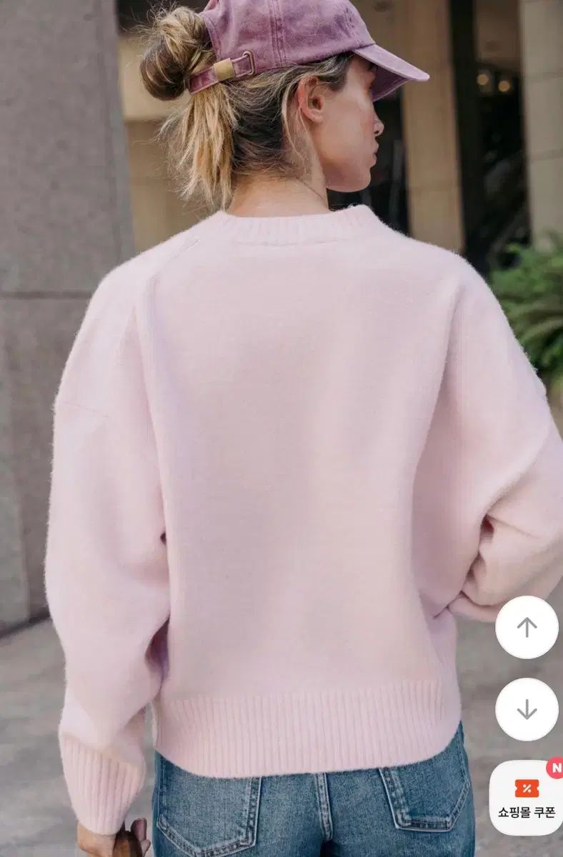 ZARA ソフト ラウンドネック ニット ピンク - メルカリ