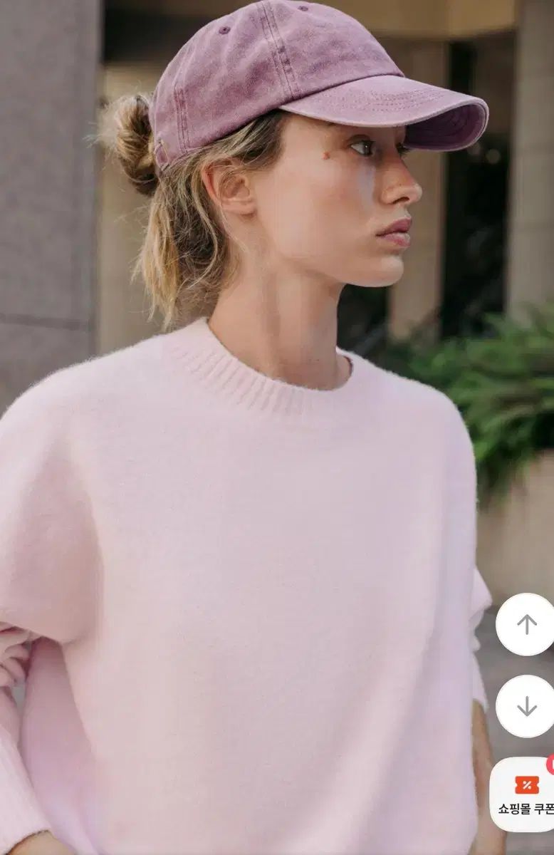 ZARA ソフト ラウンドネック ニット ピンク - メルカリ