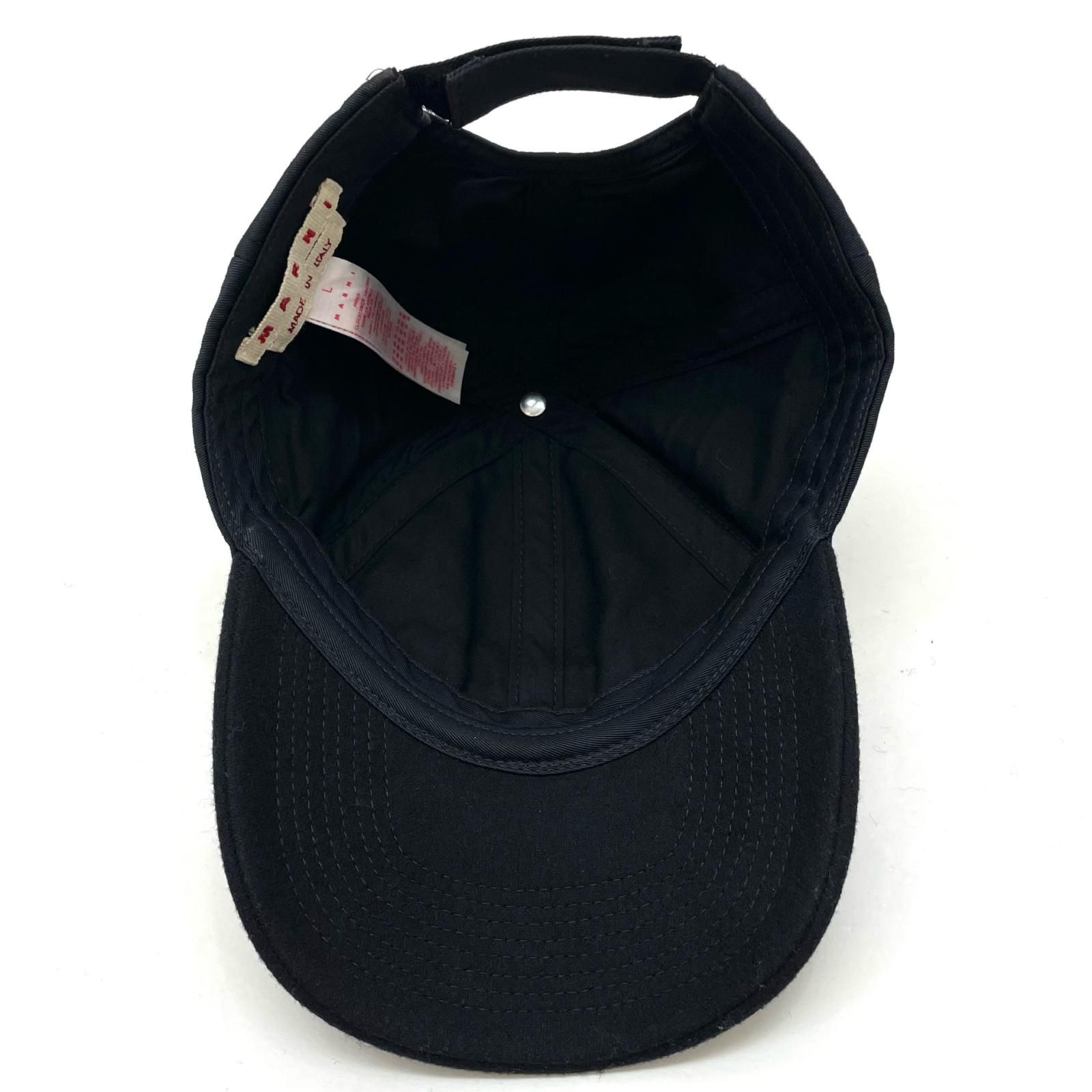中古】MARNI | マルニ キャップ 帽子 ブラック サイズ：L【尾張小牧店