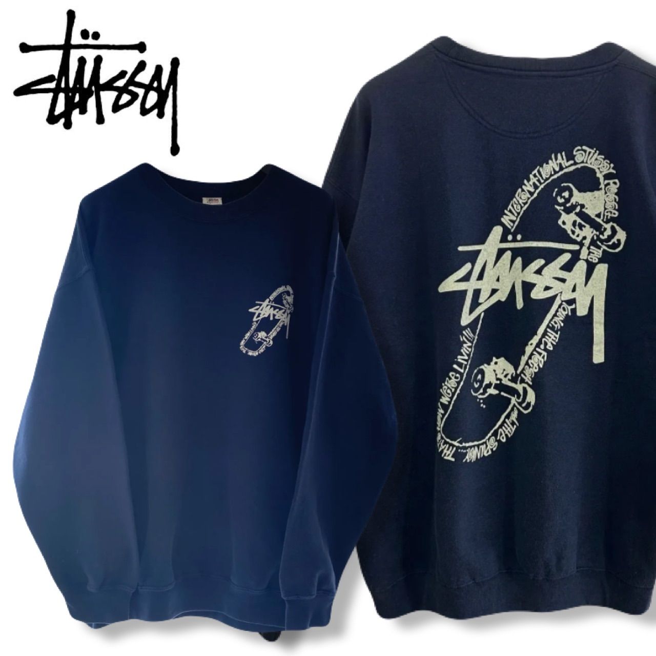 OLD STUSSY ⁄ オールド ステューシー 90s USA製 archive 総柄 レーヨン