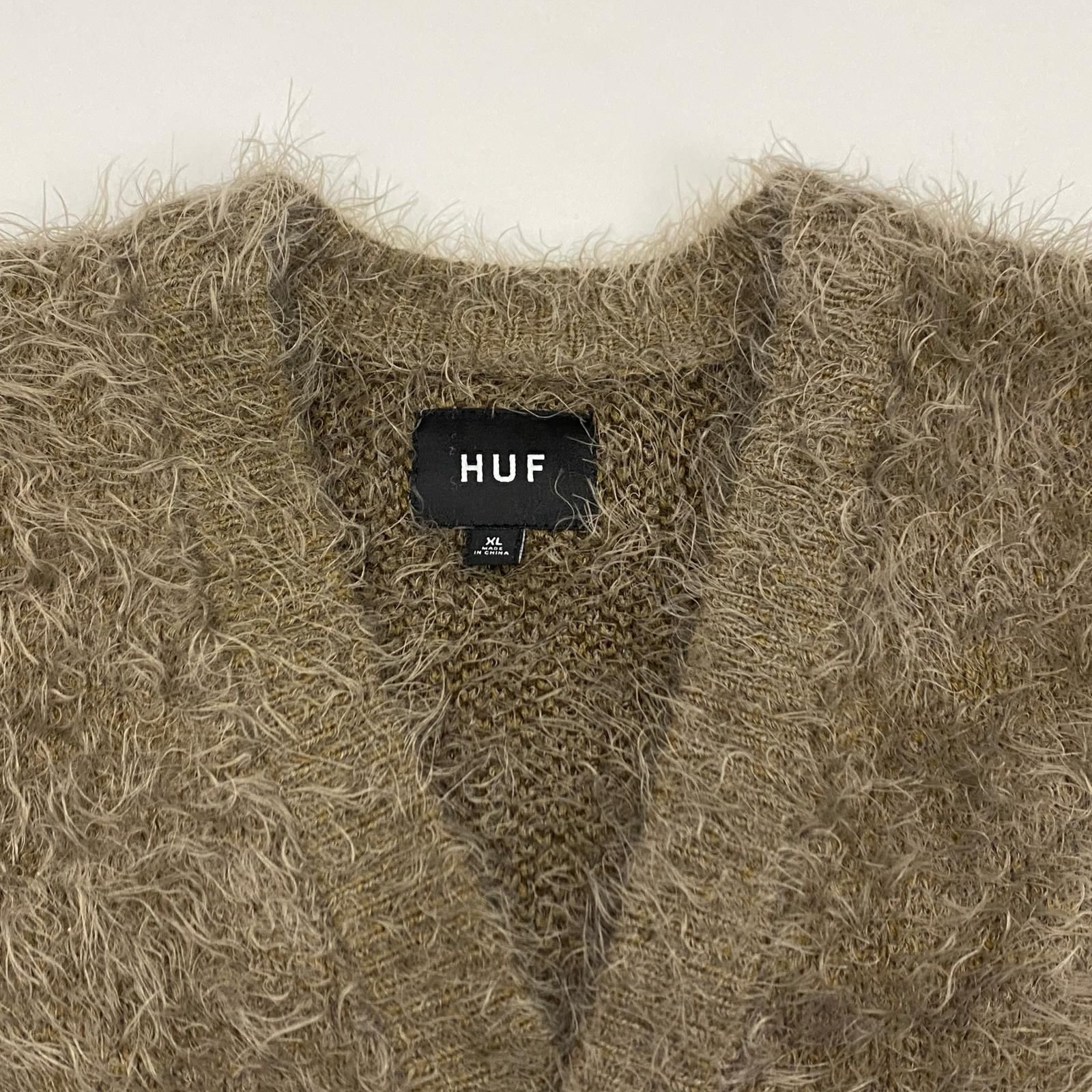 姫路東店】 中古 HUF | ハフ ×PLEASURES カーディガン OUTRO CARDIGAN 