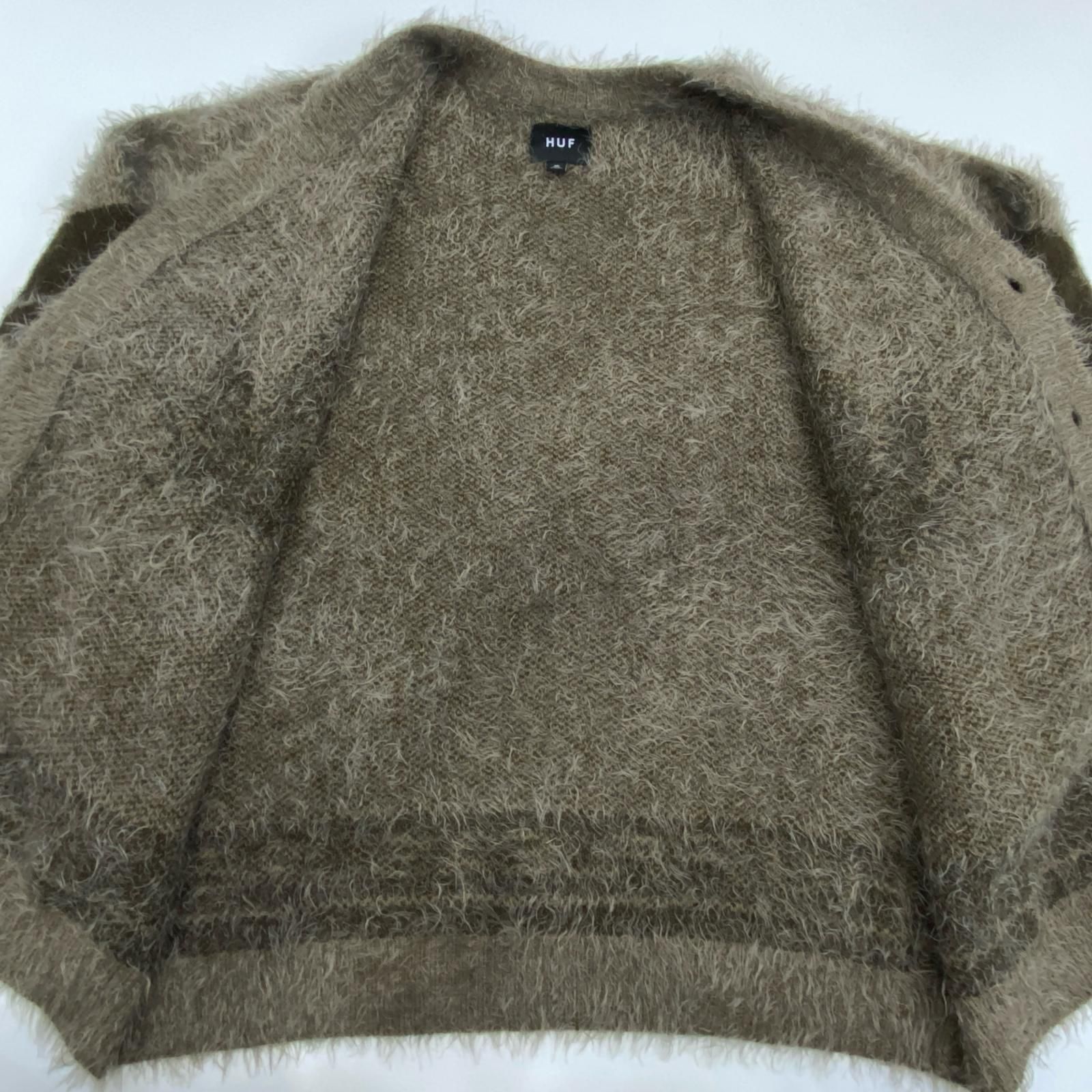 姫路東店】 中古 HUF | ハフ ×PLEASURES カーディガン OUTRO CARDIGAN 