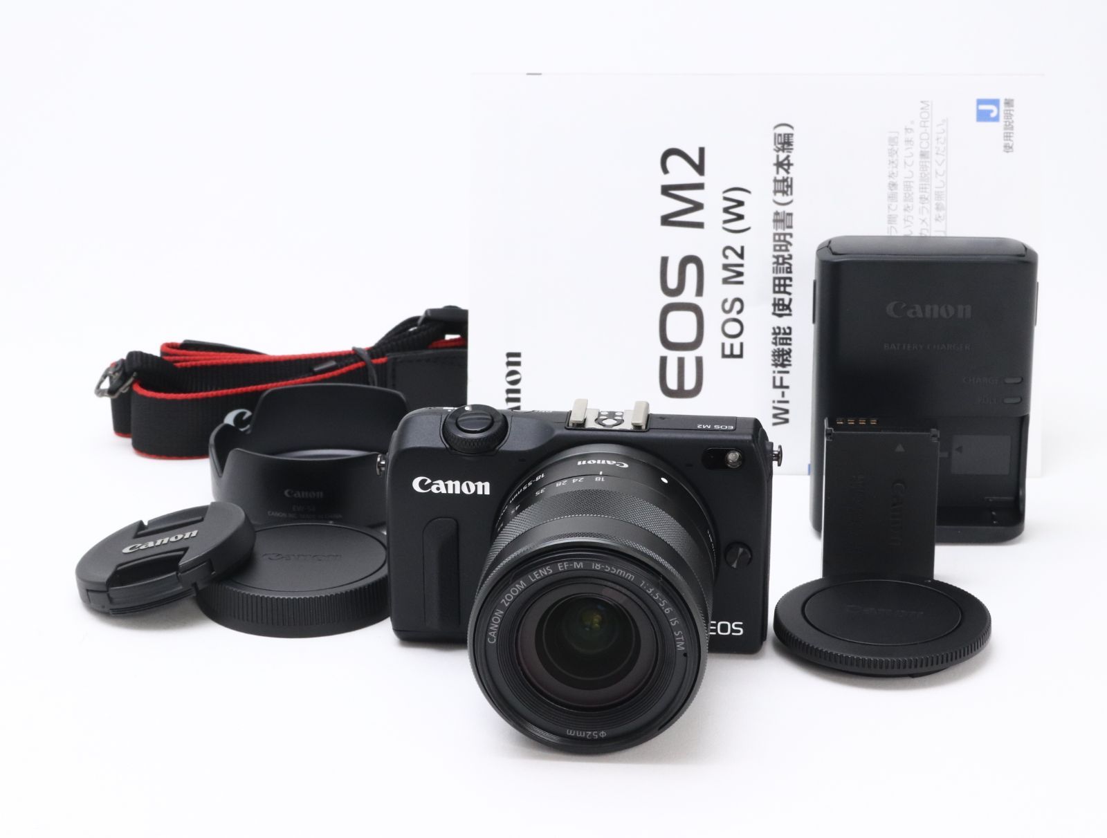 AA- (極上品) Canon キヤノン EOS M2 EF-M 18-55 IS STM レンズ AA- (極上品) Canon キヤノン EOS M2 EF-M 18-55 IS STM レンズ