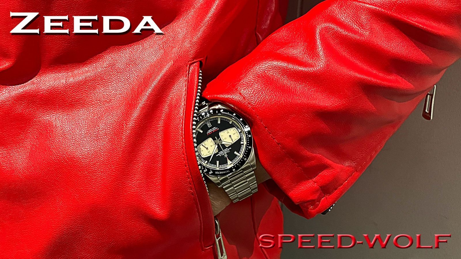 即納】ZEEDA SPEED-WOLF ジーダ スピードウルフ クロノグラフ TMI 