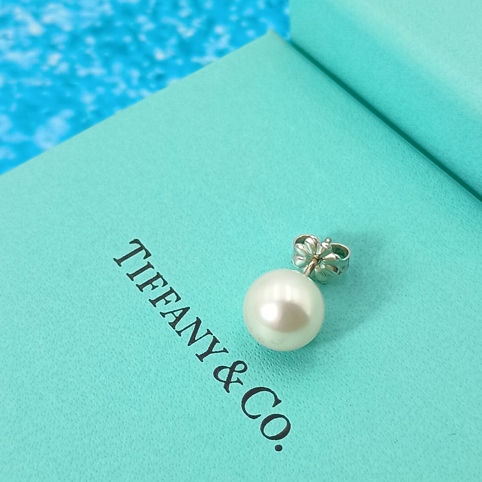 ティファニー❤️ ジーグフェルド パール ピアス 真珠 スタッド 約8.7mm TIFFANY&Co. ティファニー ジーグフェルド 真珠 パールピアス 片耳