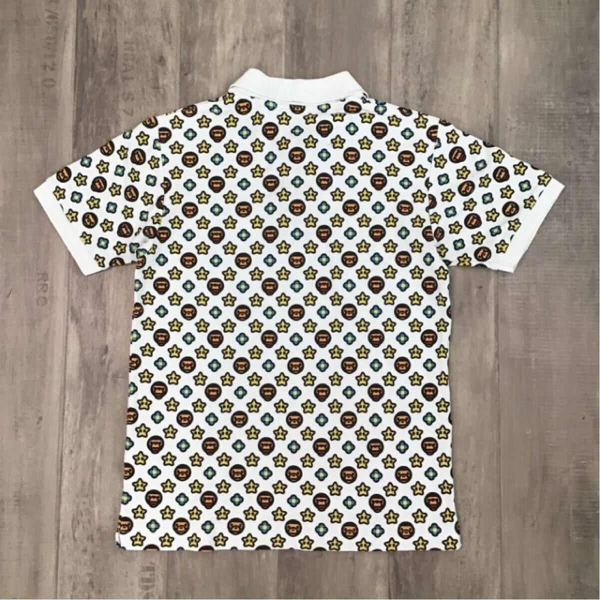 マイロ モノグラム ポロシャツ Sサイズ a bathing ape star BAPE STA