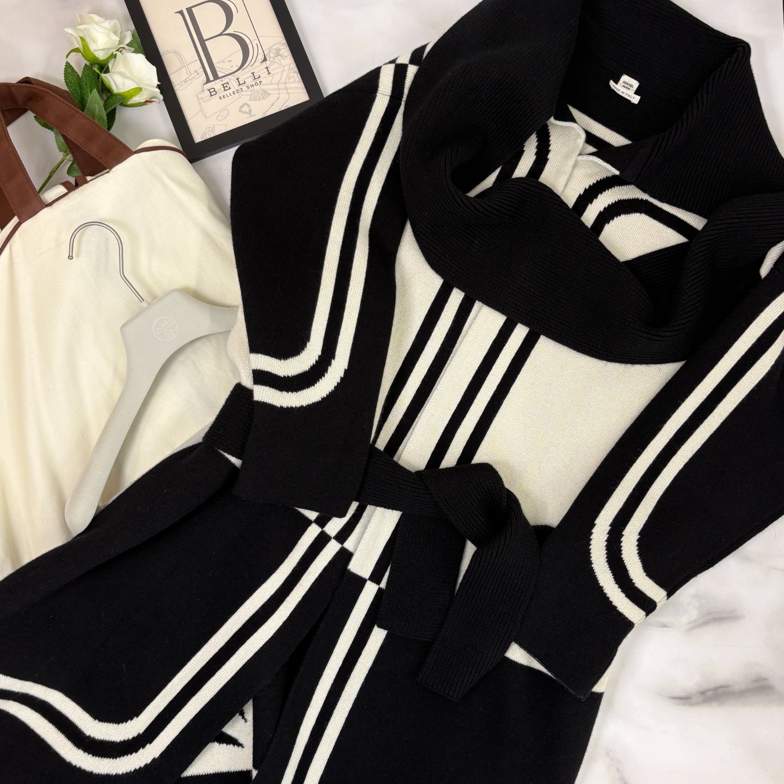 鑑定済み【 美品 】エルメス 《 ブリッド ドゥ ガラ ガウンコート 