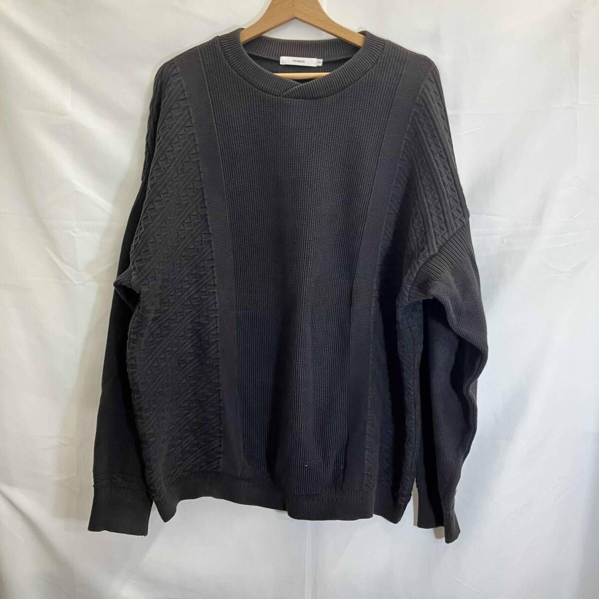 YASHIKI / ヤシキ / ニット / 20SS / Reijitsu Knit / 矢絣柄 / YSK 