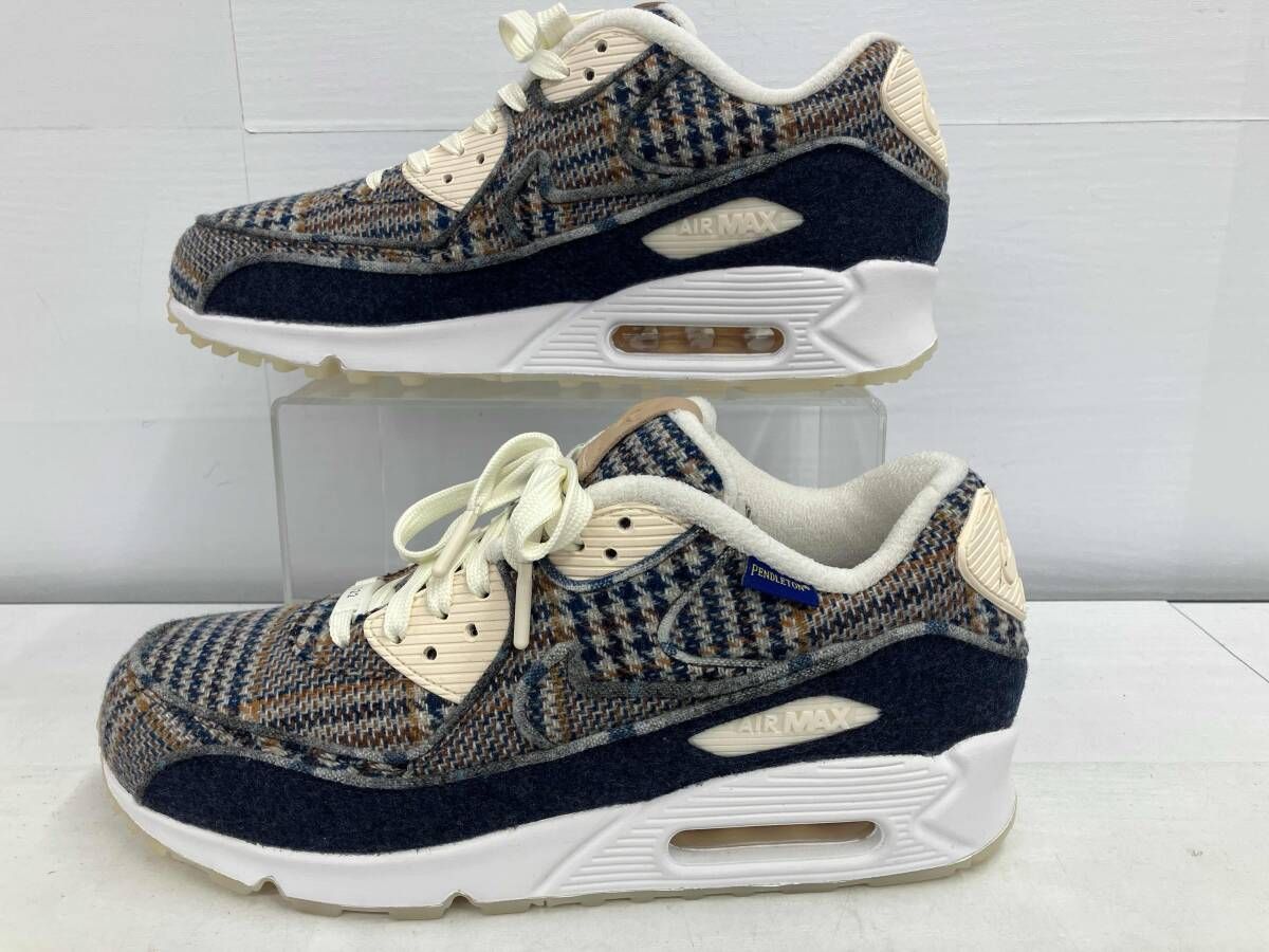 美品／NIKE× PENDELETON／AIR MAX 90 By You／CK5072-991／27.5cm／箱 