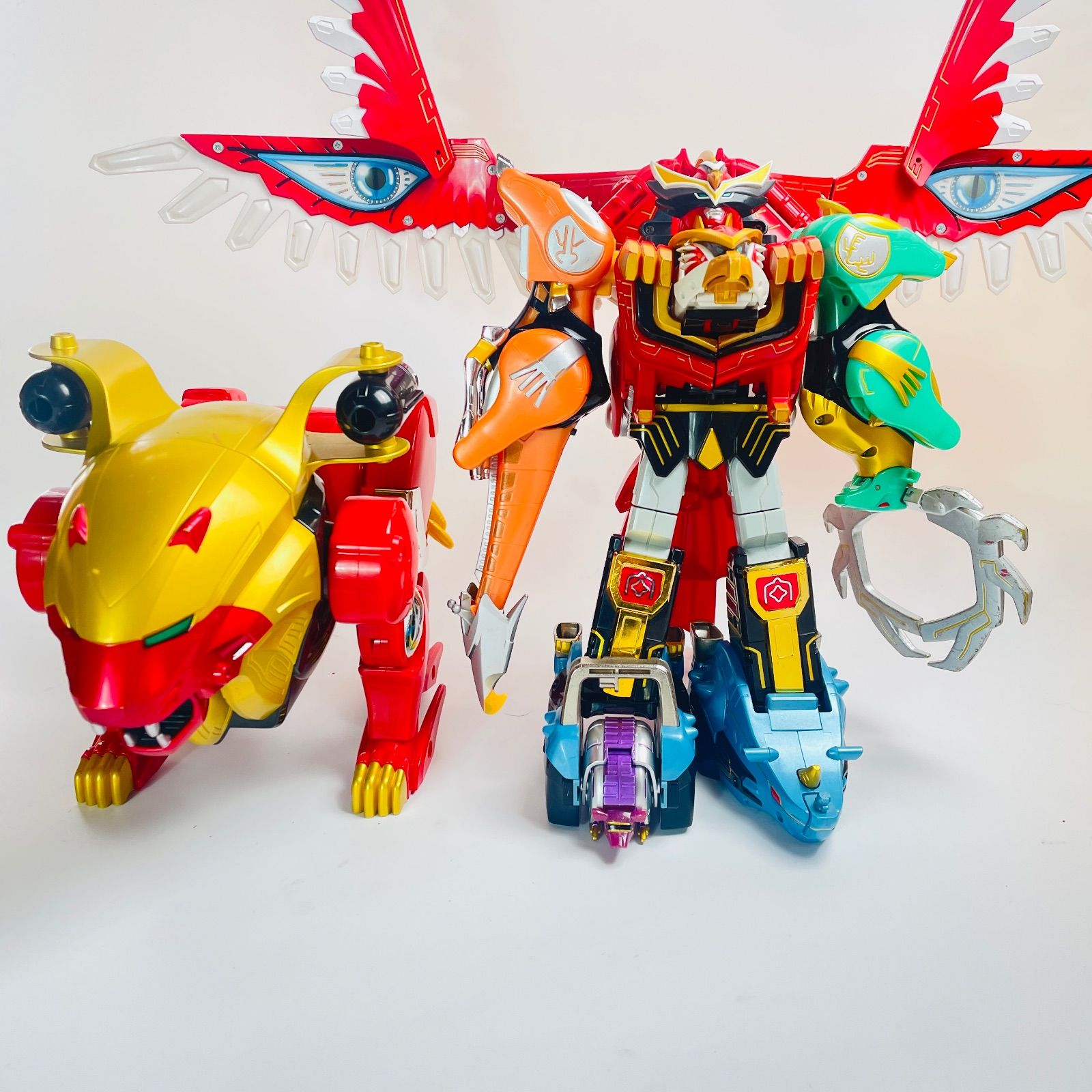 希少美品　破損無し　バンダイ 百獣戦隊 ガオレンジャー DX ガオイカロス 当時物/セット】百獣戦隊ガオレンジャー DX ガオイカロス ビッグ ガオ