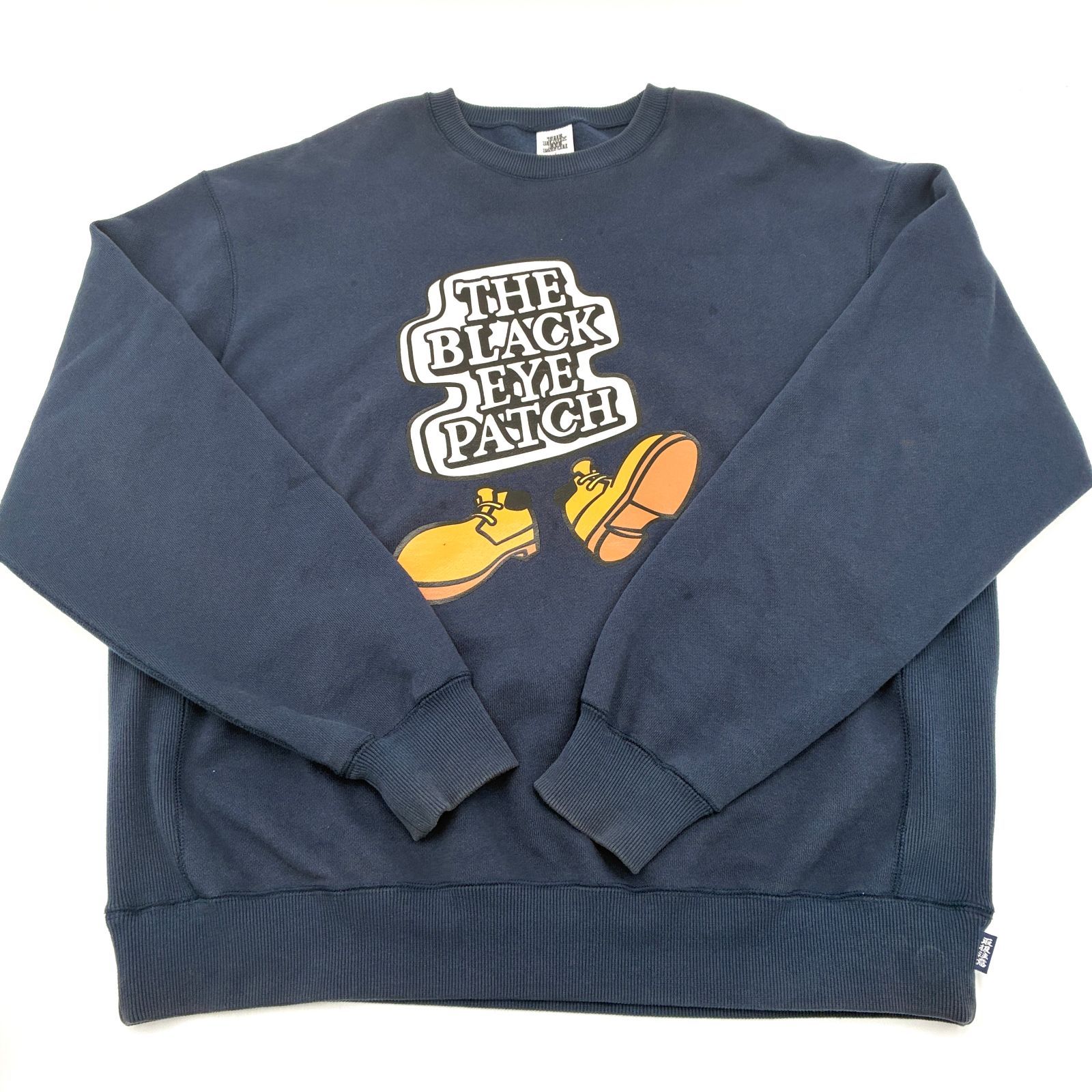 23AW ブラックアイパッチ OGロゴ スウェット L ネイビー 紺 