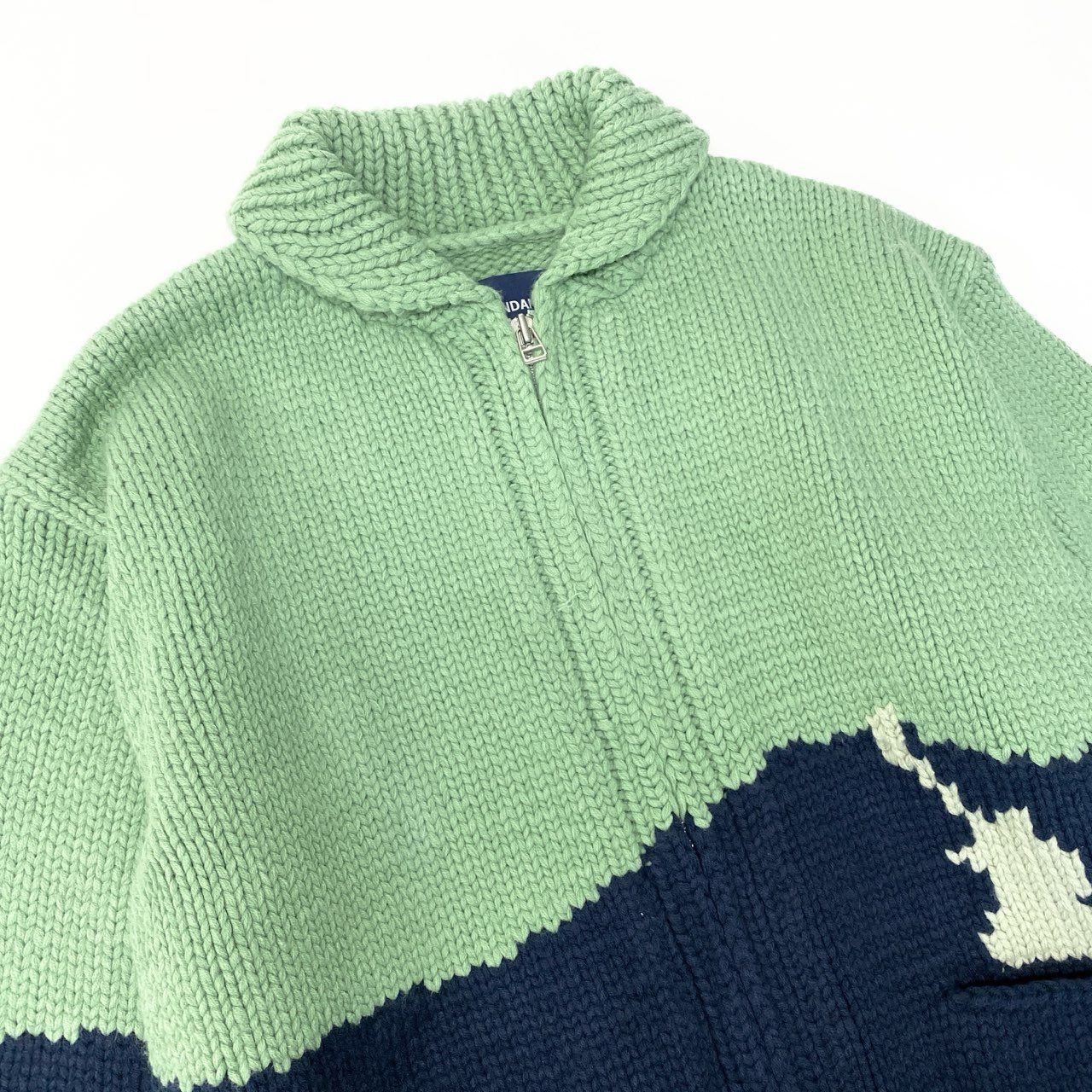 36c10 DESCENDANT ディセンダント 24AW COWICHAN SWEATER カウチン