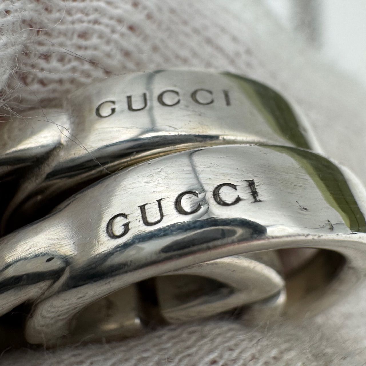 GUCCI インターロッキングg ダブルg 2点セット ペアネックレス 4-60b/4