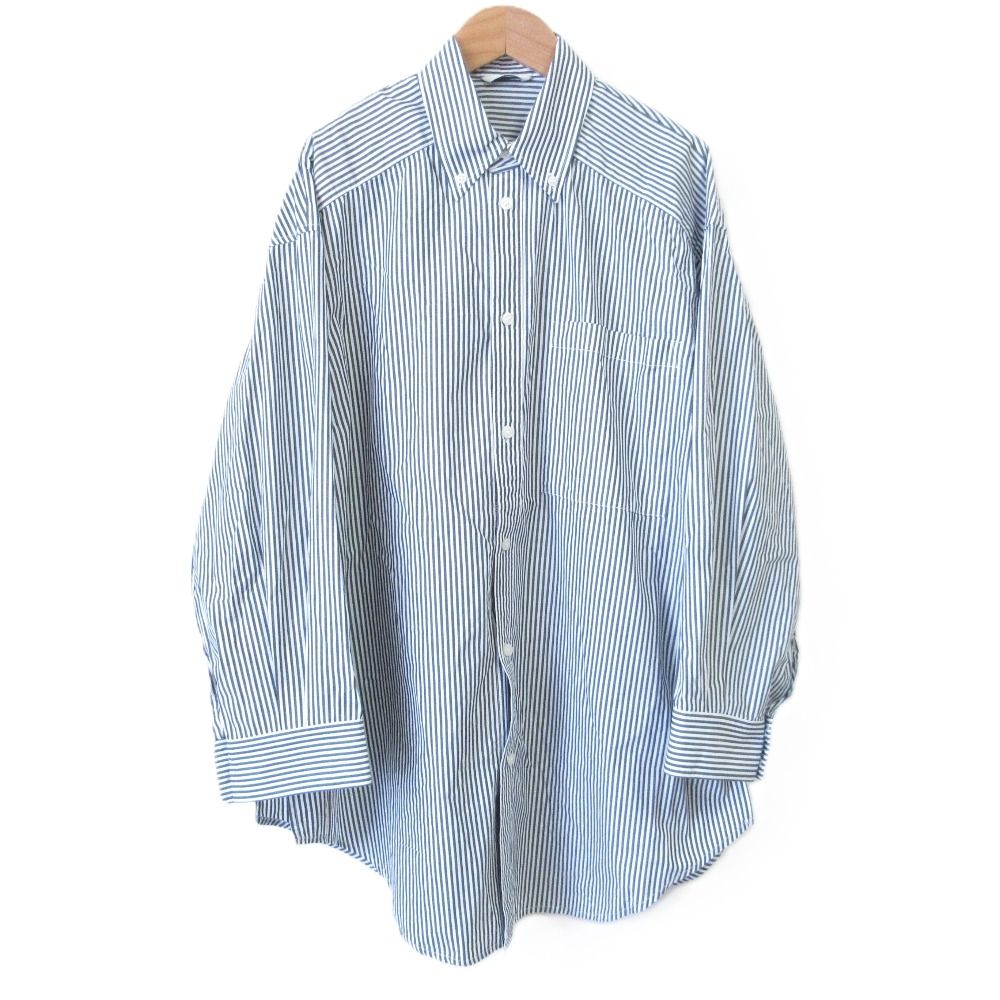 美品 CLANE クラネ HUGE SHIRT ストライプ柄 ロングスリーブ オーバー 