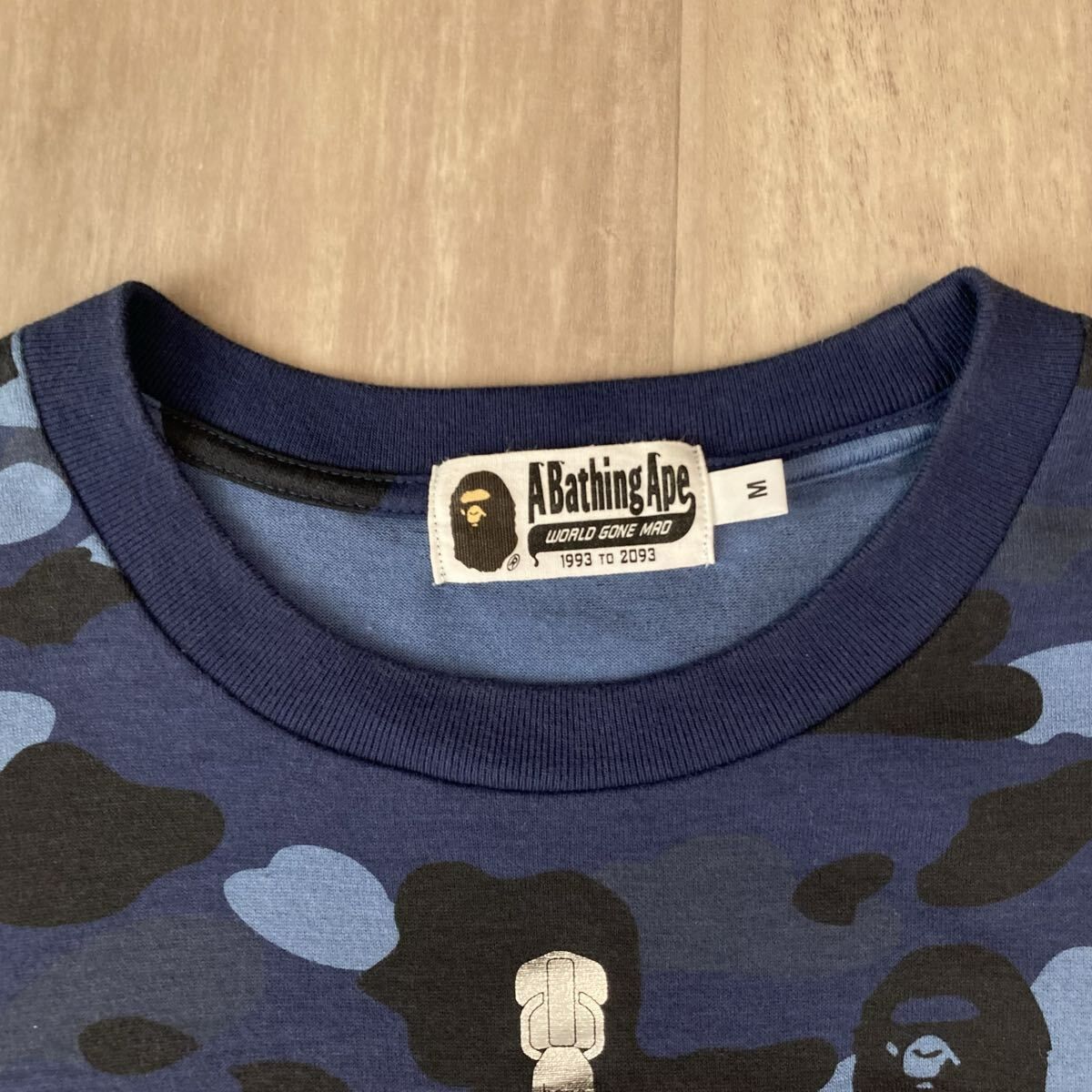 Blue Camo シャーク Tシャツ Mサイズ a bathing ape BAPE Shark Tee 
