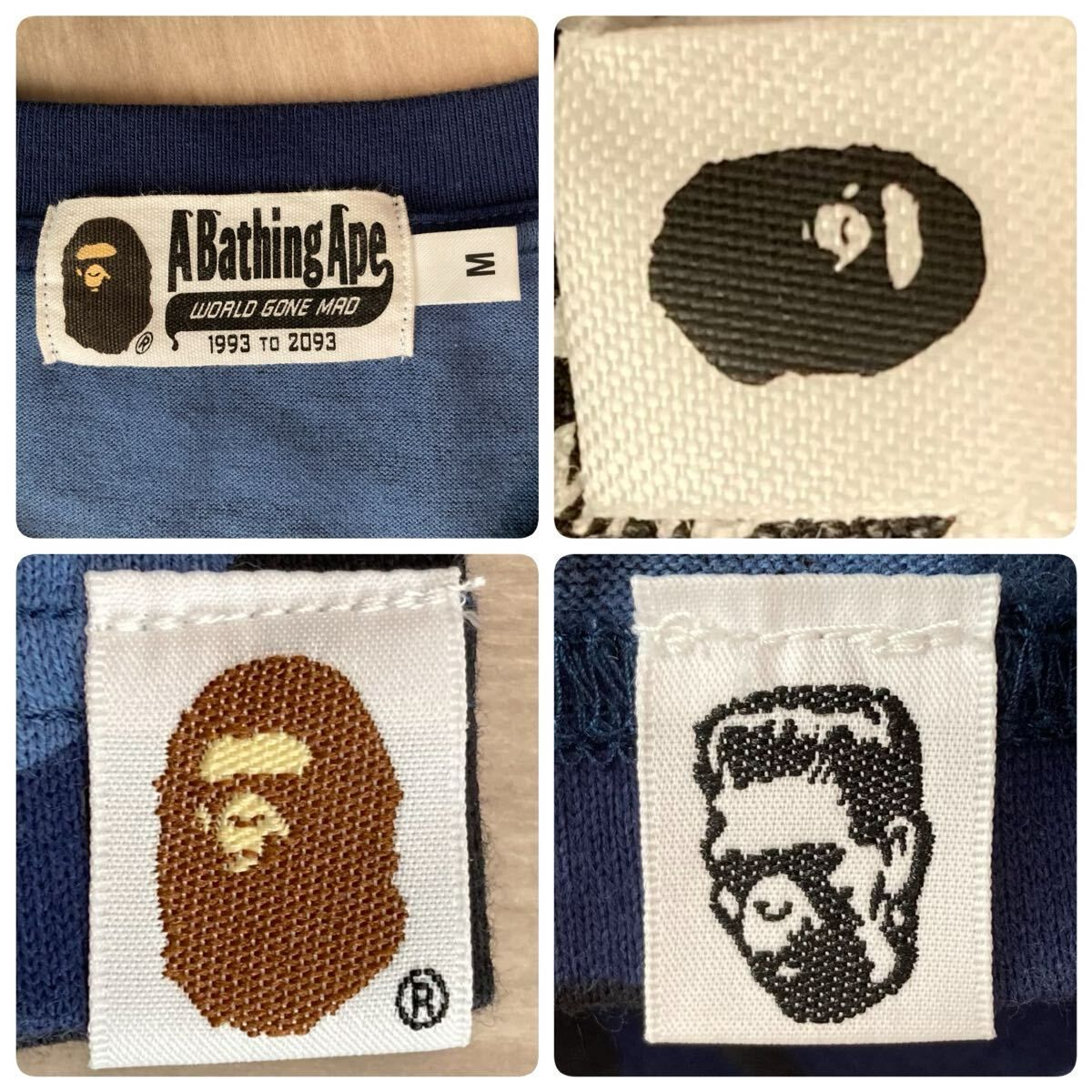 Blue Camo シャーク Tシャツ Mサイズ a bathing ape BAPE Shark Tee 