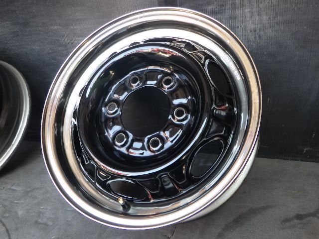 バイク 【3645】A送料無料△NISSAN キャラバン純正 鉄ホイール 塗装品