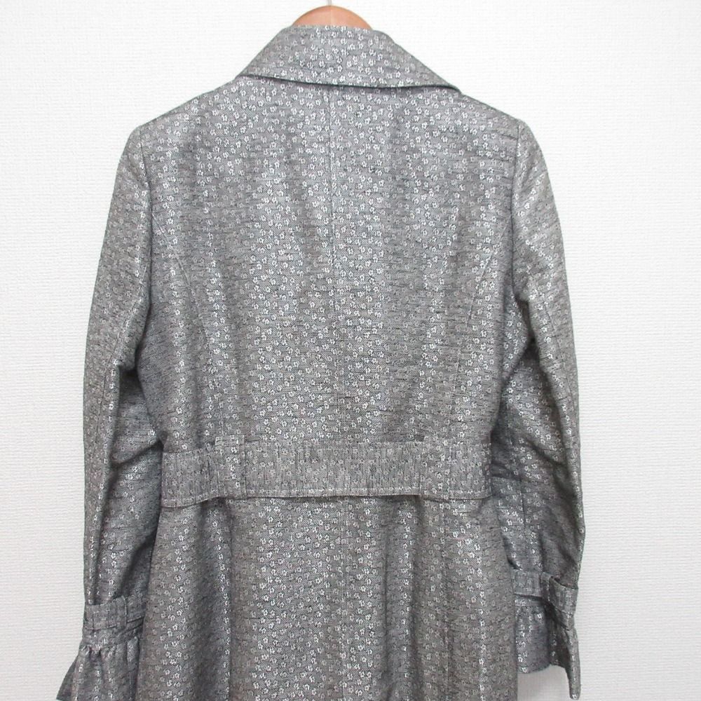 良品 Rene ルネ イタリア製生地 フラワージャガード リネンブレンド