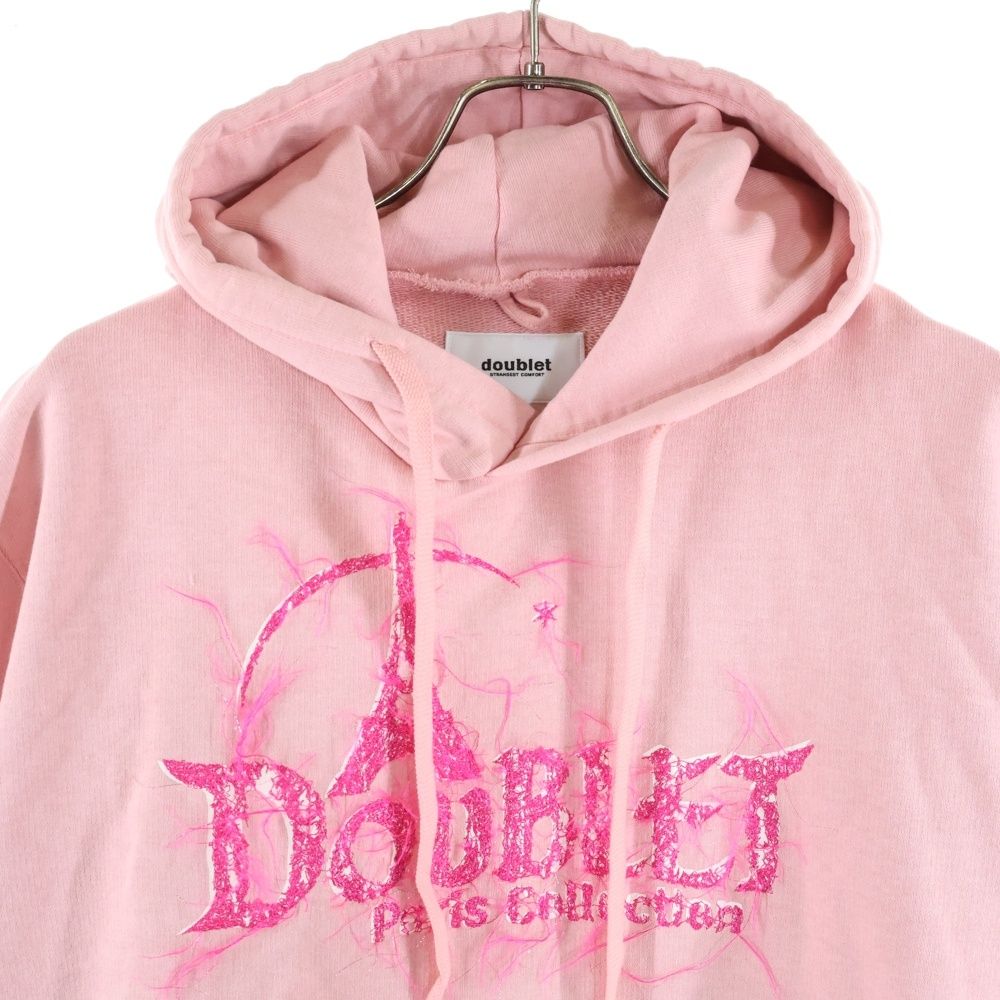 doublet foodie 新品未使用　XL フーディー　パーカー　ダブレット doublet (ダブレット) 23AW DOUBLAND EMBROIDERY HOODIE ダブランド