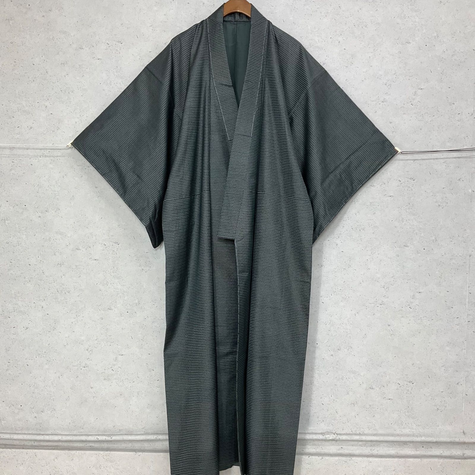 kimomo+one＊男前屋＊未使用同然＊＊＊男着物＊大島紬＊袷＊正絹＊仕付け糸付き＊裄67丈138.5＊