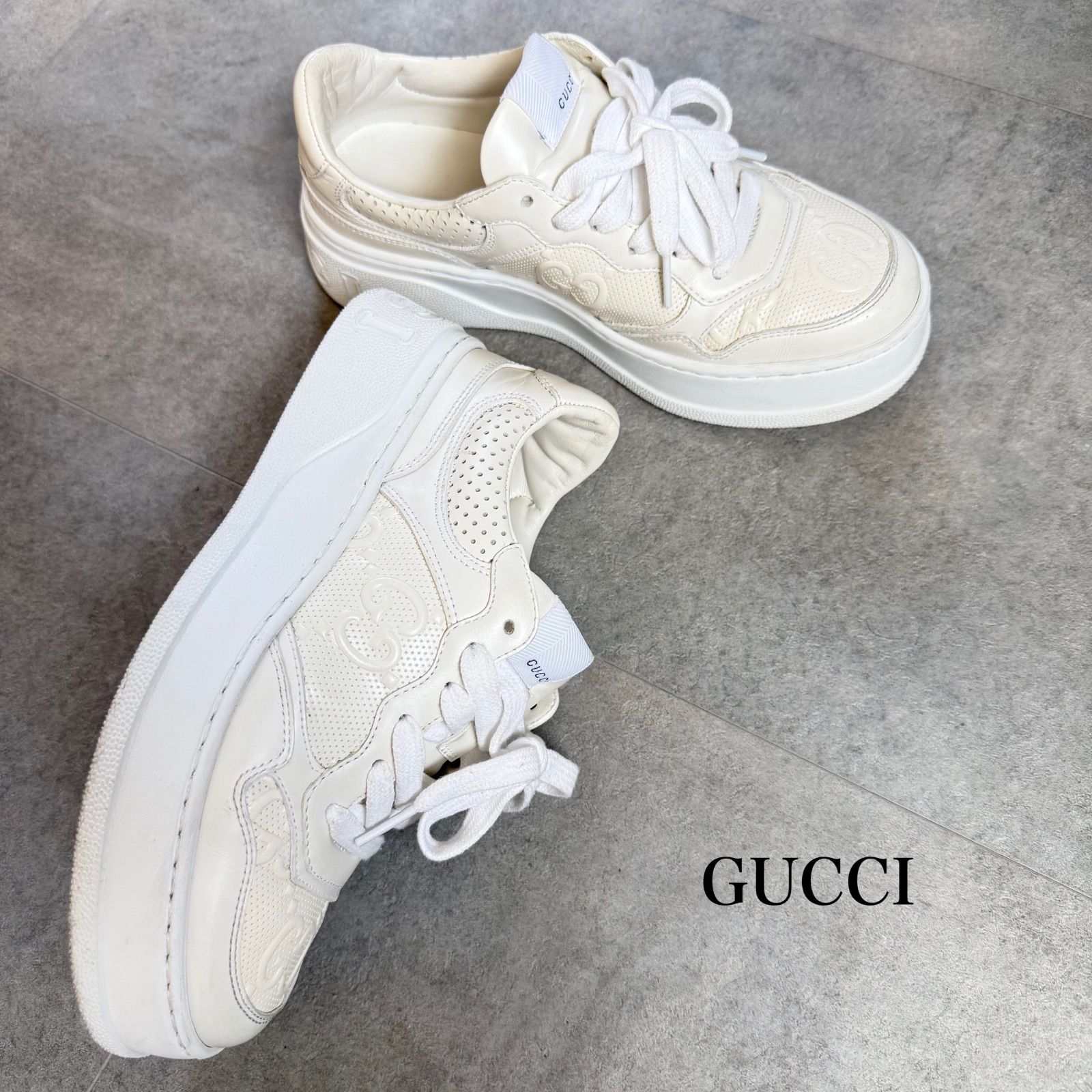 GUCCI グッチ GGエンボススニーカー インターロッキング GUCCI グッチ GGエンボススニーカー インターロッキング