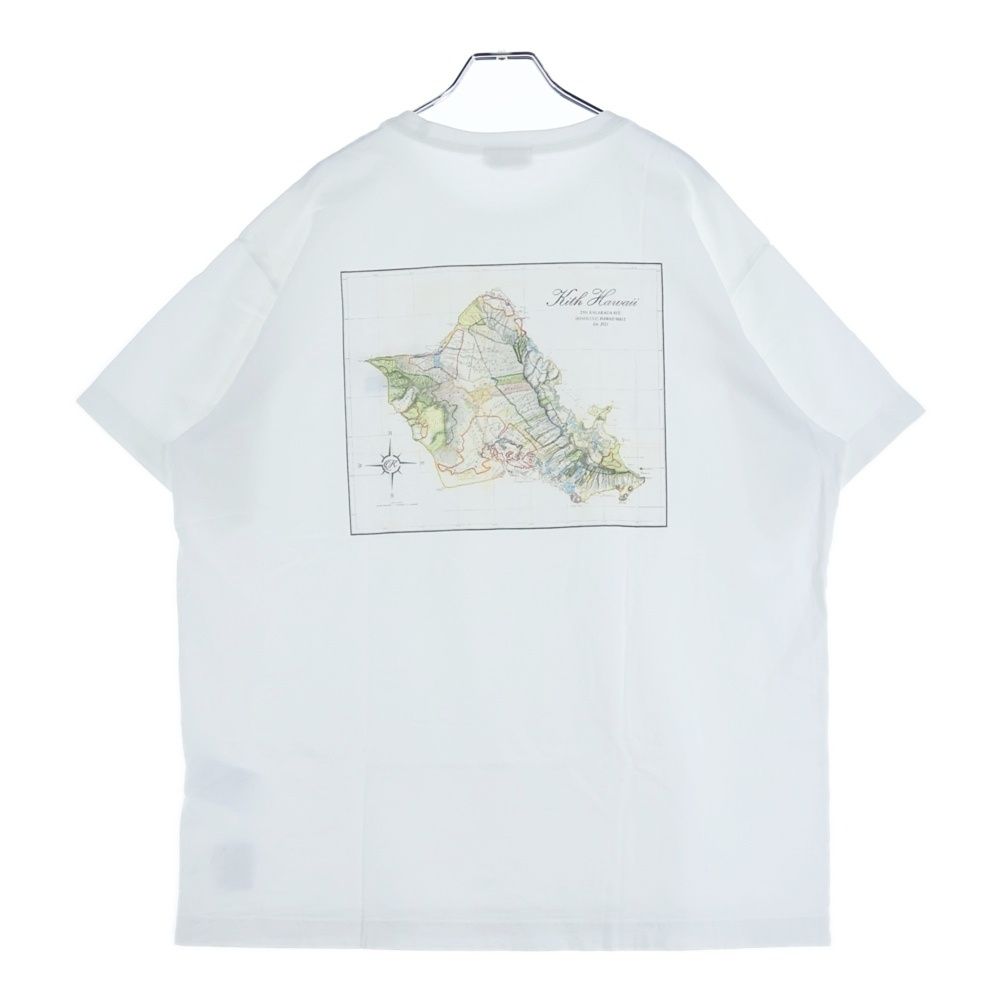 KITH (キス) HONOLULU HAWAII MAP TEE ホノルル ハワイ限定 背面マップ