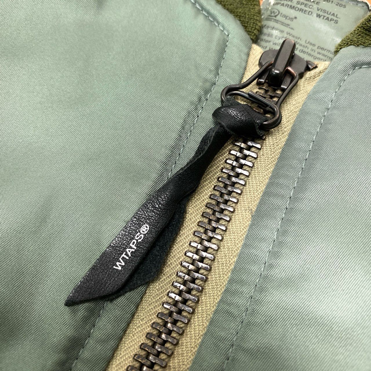80c10 WTAPS ダブルタップス MA-1 フライトジャケット RED DAWN 刺繍