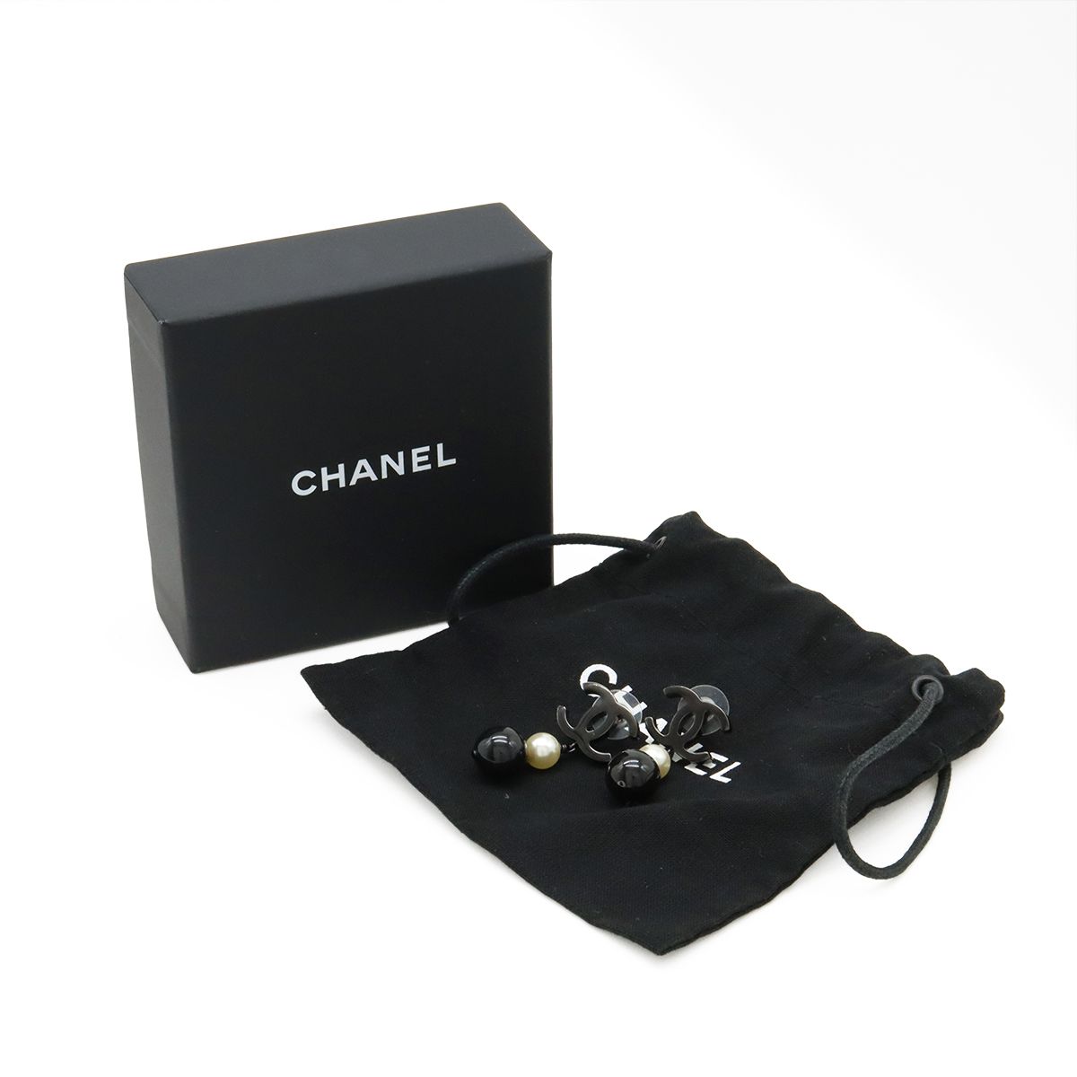 CHANEL シャネル ココマーク パールピアス スイングピアス メタル 