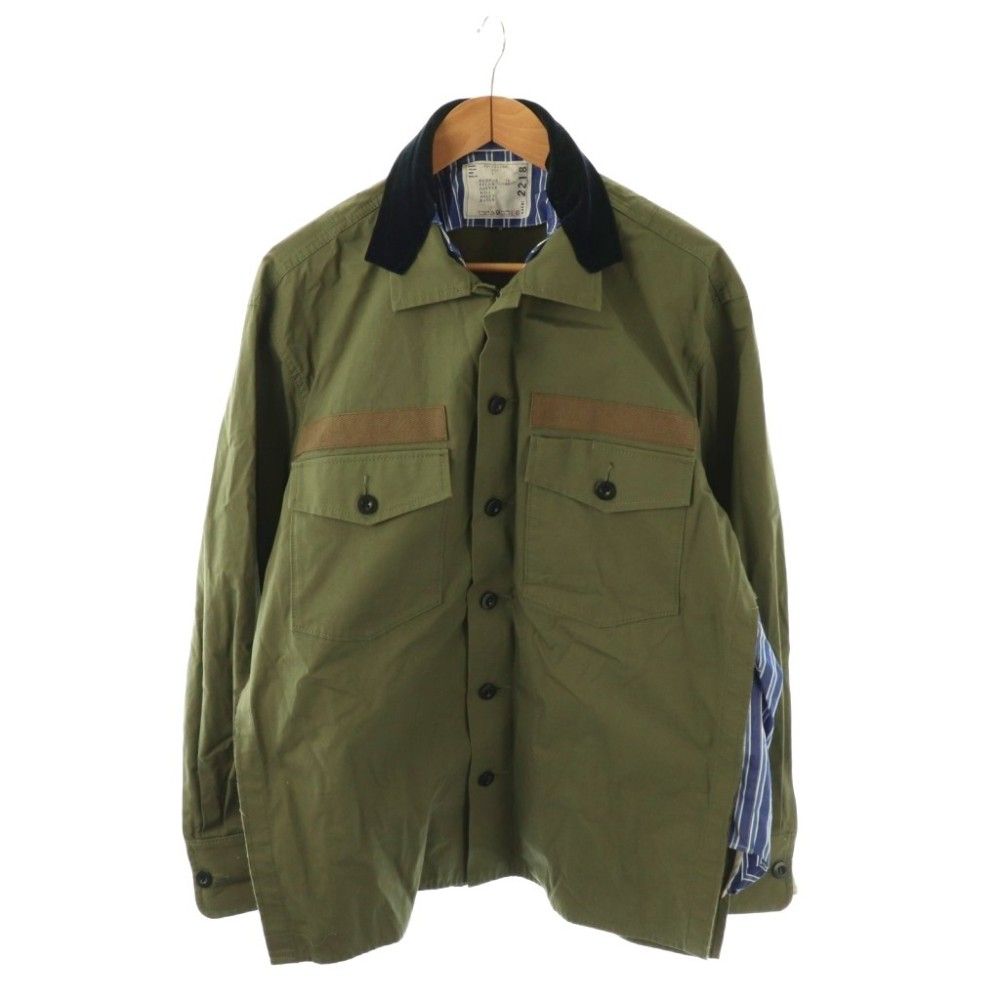 サカイ sacai 20-02218M FABRIC COMBO SHRTS シャツ 切替 長袖 1