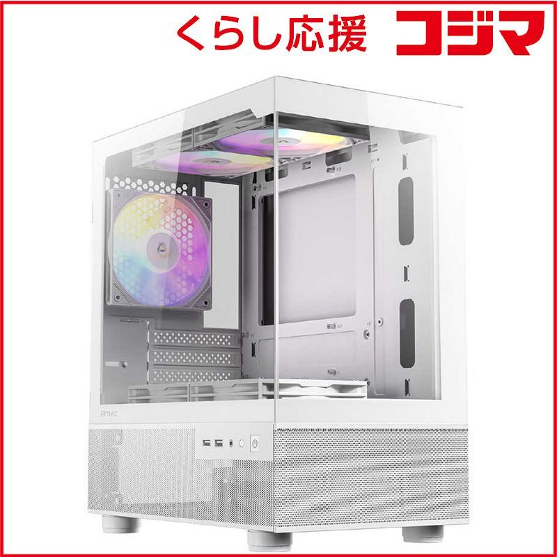 新品 未開封 】 ANTEC PCケース［Micro ATX /Mini-ITX］ホワイト