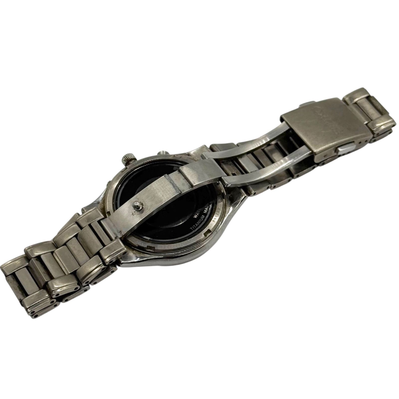 稼働 SEIKO セイコー 腕時計 電波ソーラー 7B22-0AD0 TITANIUM 