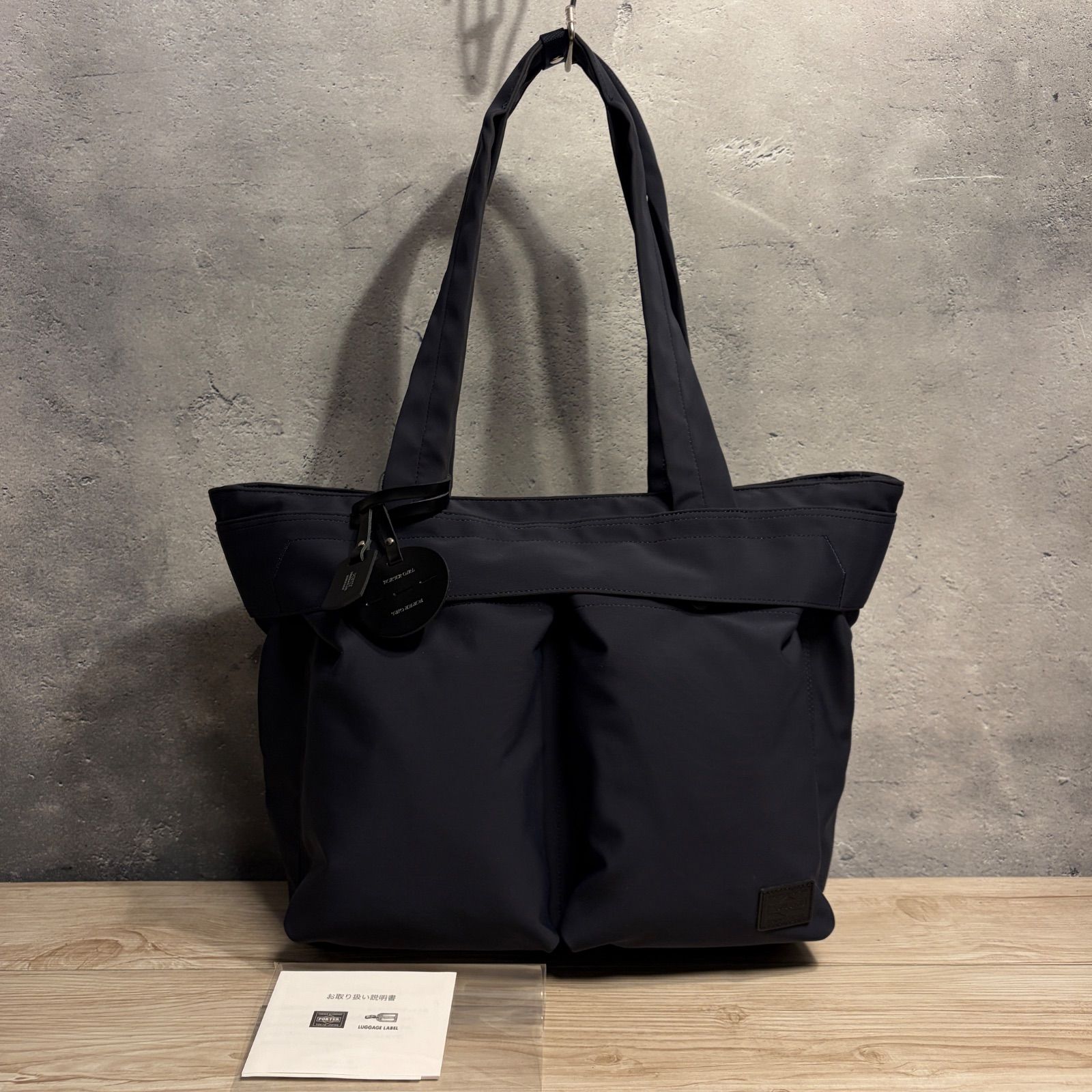 ポーター タンカー トートバッグ ビジネス ブラック 大容量 肩掛け ✨美品✨ PORTER TANKER トートバッグ A4 肩掛け ビジネス 黒 TANKER