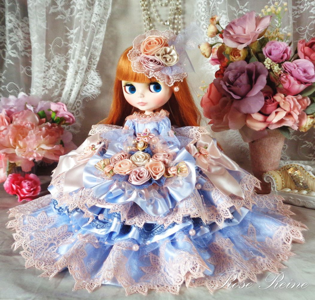 ローゼンレーヌ王妃 ラブリーローズのグラデーションフリルドールドレス ローゼンレーヌ王妃 凛と美しいラブリーローズのグラデーションフリル