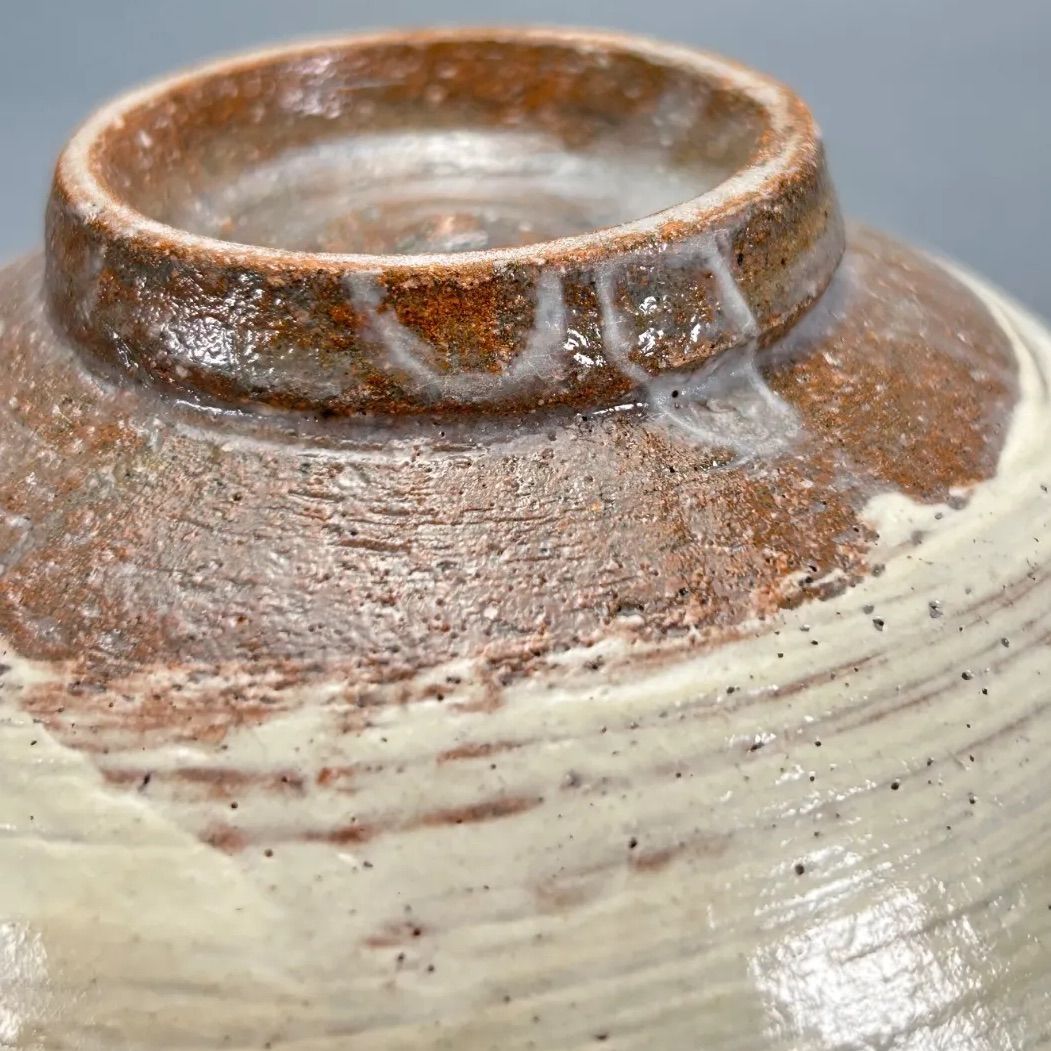 幽玄】陶元窯 朴 富元 高麗三島茶碗 花暦 共箱 栞 茶道具 抹茶碗