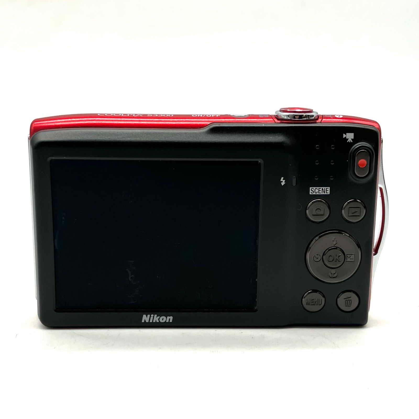 HDN504【動作未確認】Nikon デジタルカメラ COOLPIX S3300 レッド 
