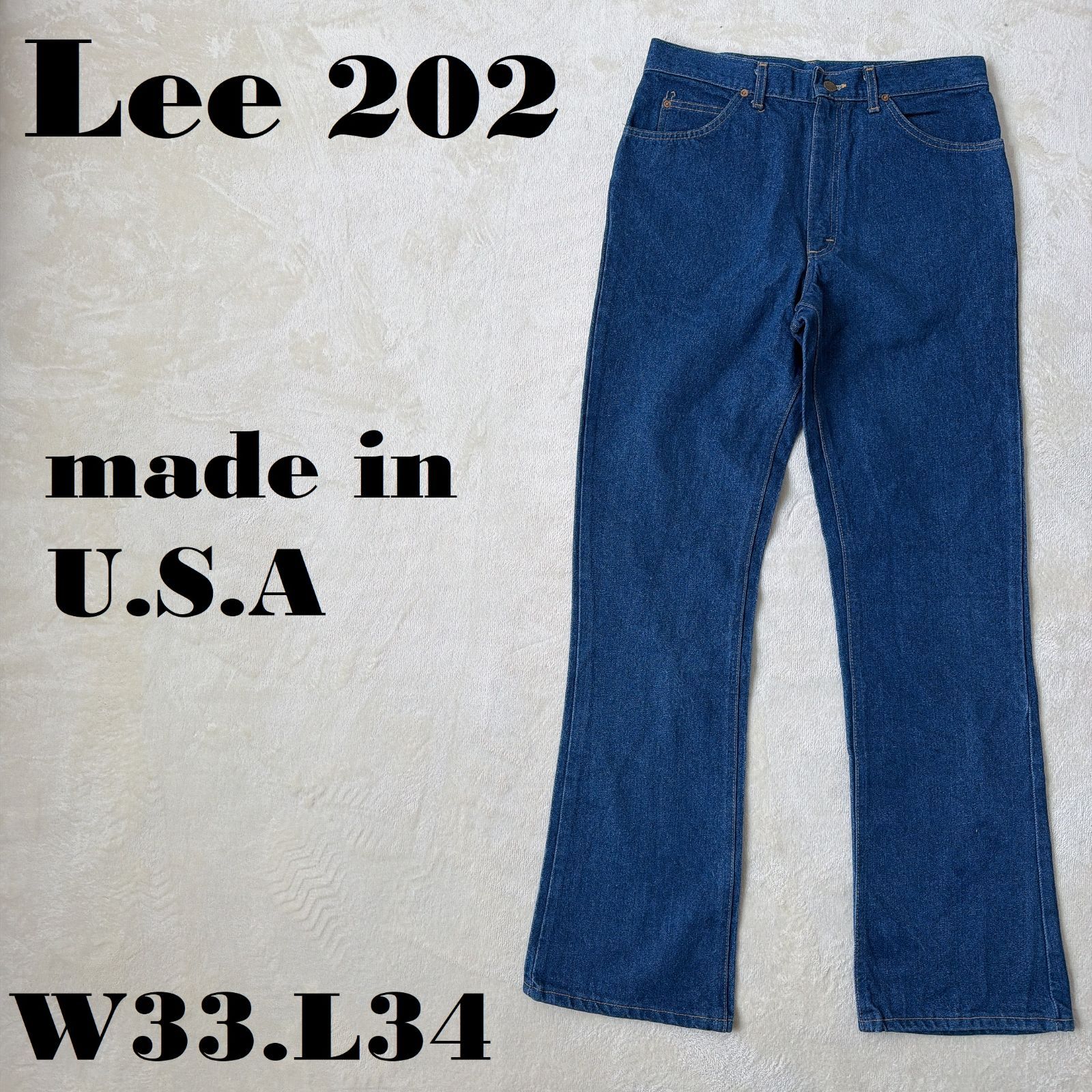 美品USA製 90s Lee 202 W33L34 アメリカ製 ベルボトム ブーツカット 
