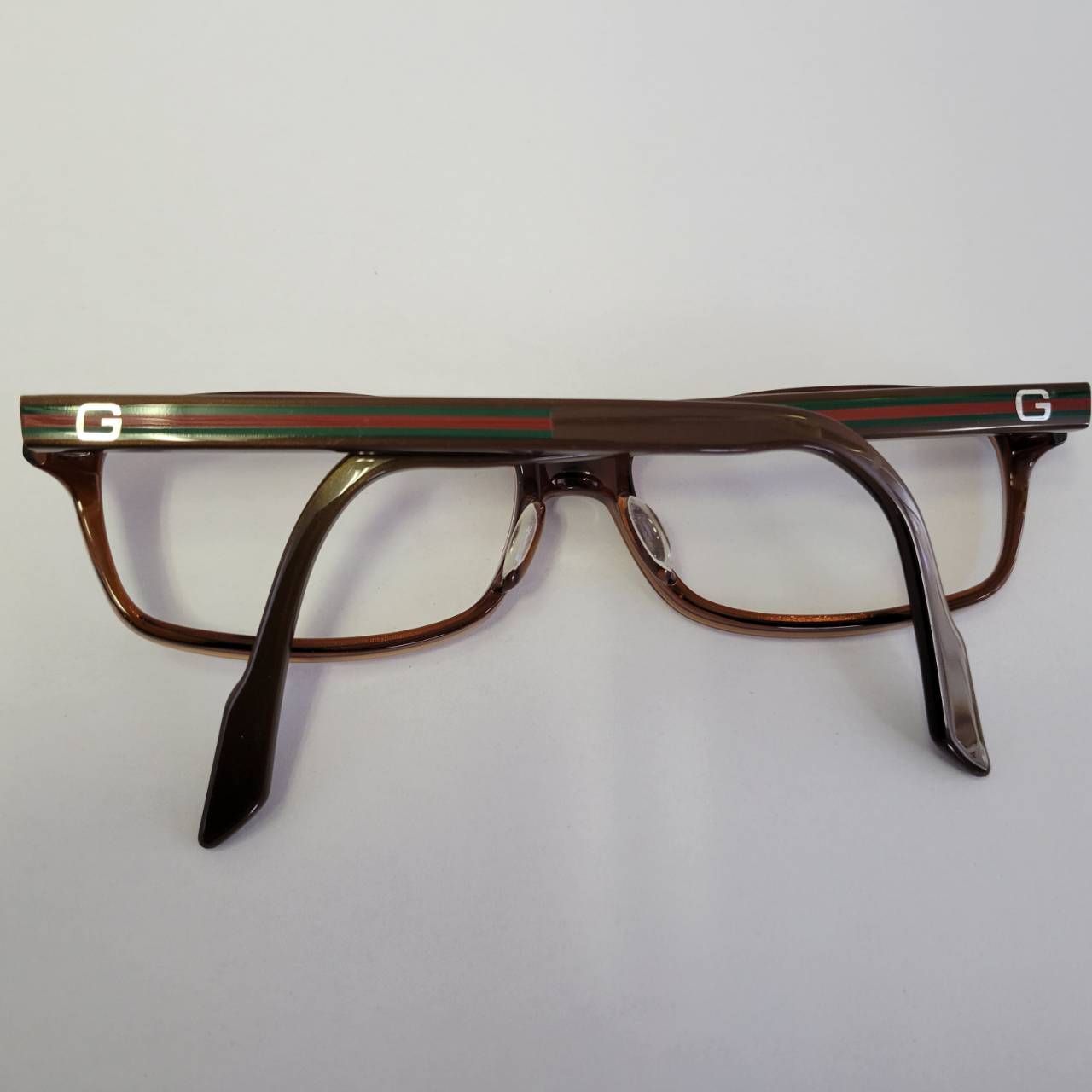 GUCCI 古馳GG-9067NJ 35U 54口15-145 眼鏡鏡框眼鏡太陽眼鏡G標誌棕色系