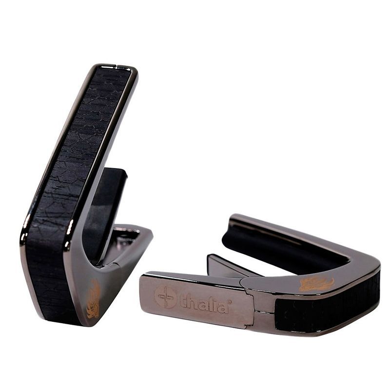 Thalia Capos ギターカポタストBlack Chrome Finish Black Dragon Scales TH-CB202-02 アメリカ製【並行輸入】