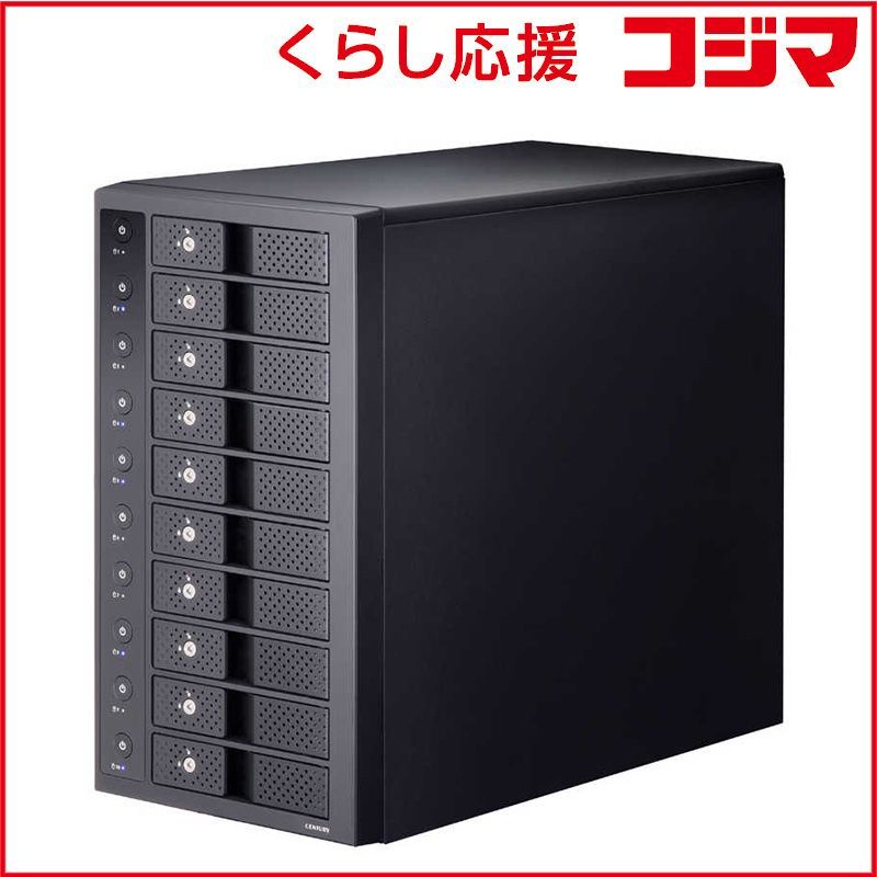 【 新品 未開封 】 センチュリー 裸族のスカイタワー 10Bay USB10G IS 裸族 ［3.5インチ対応 /SATA /10台］ CRST1035U32CIS2 未使用 送料無料