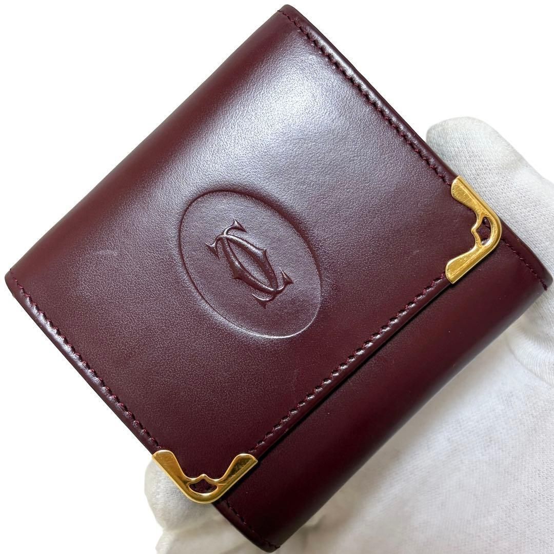 Cartier カルティエ コインケース 小銭入れ マストライン レザー
