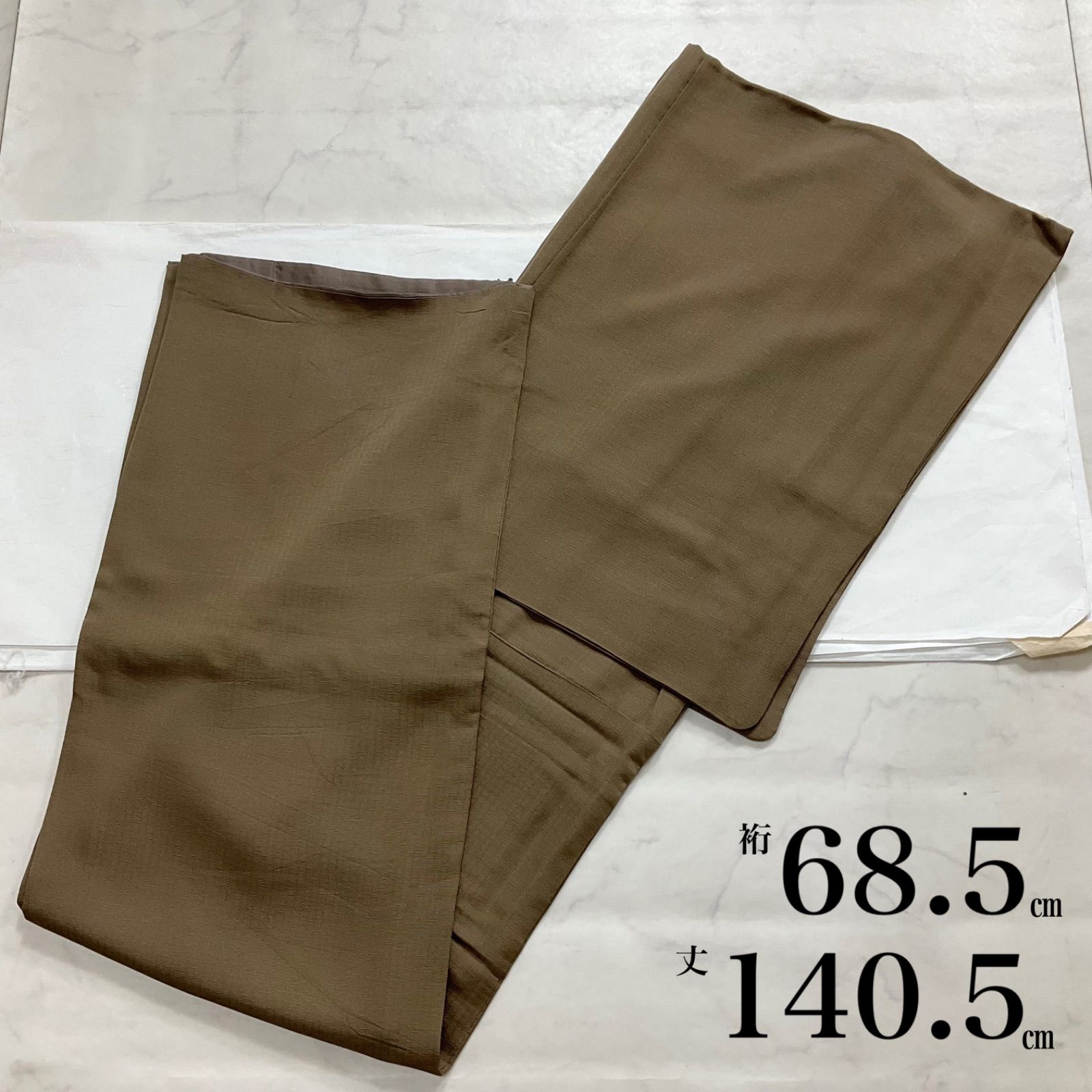 kimomo+one＊男前屋＊男着物＊変わり御召織＊袷＊正絹＊裄68.5丈140.5＊