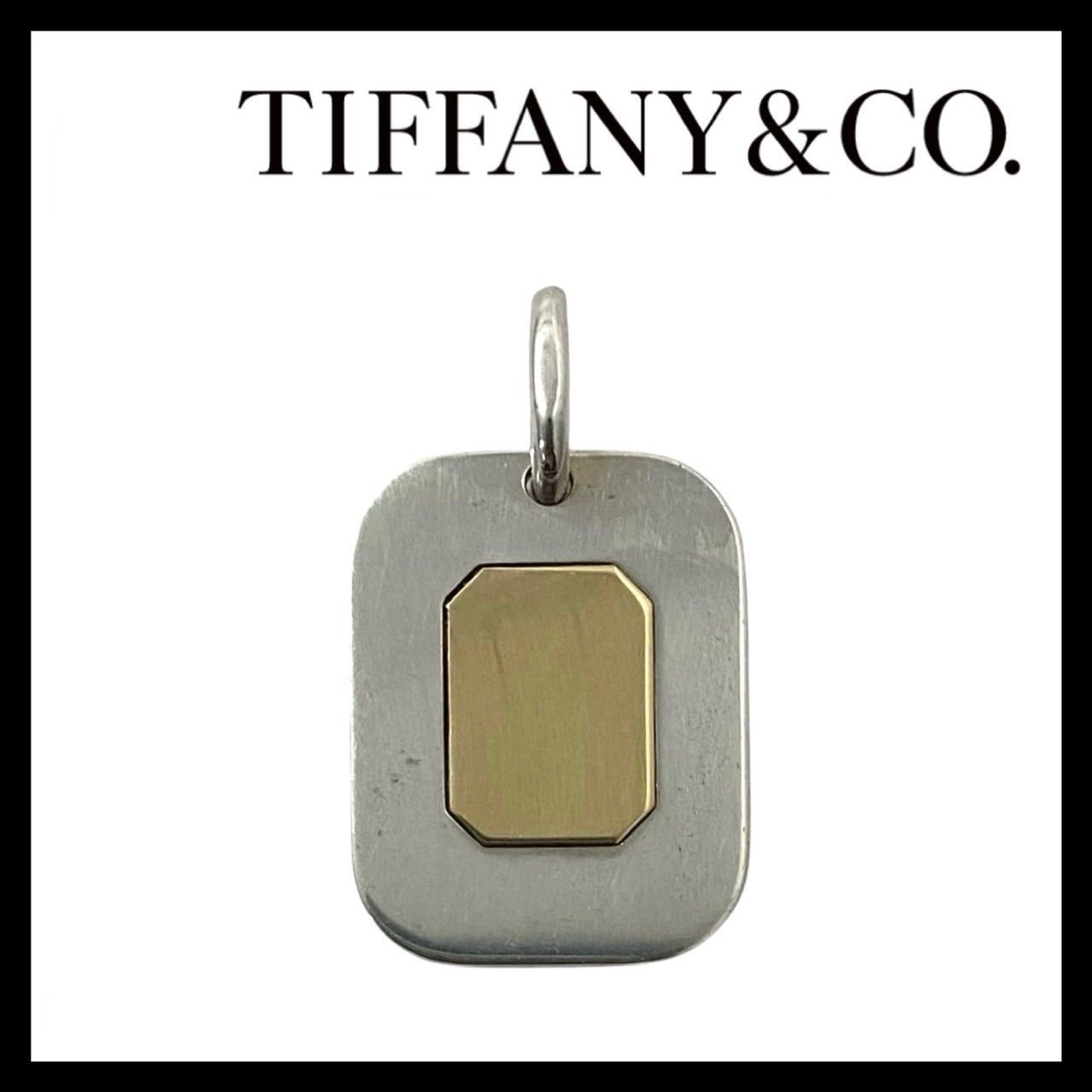 TIFFANY&Co.】スクエア ペンダントトップ STERLING SILVER 