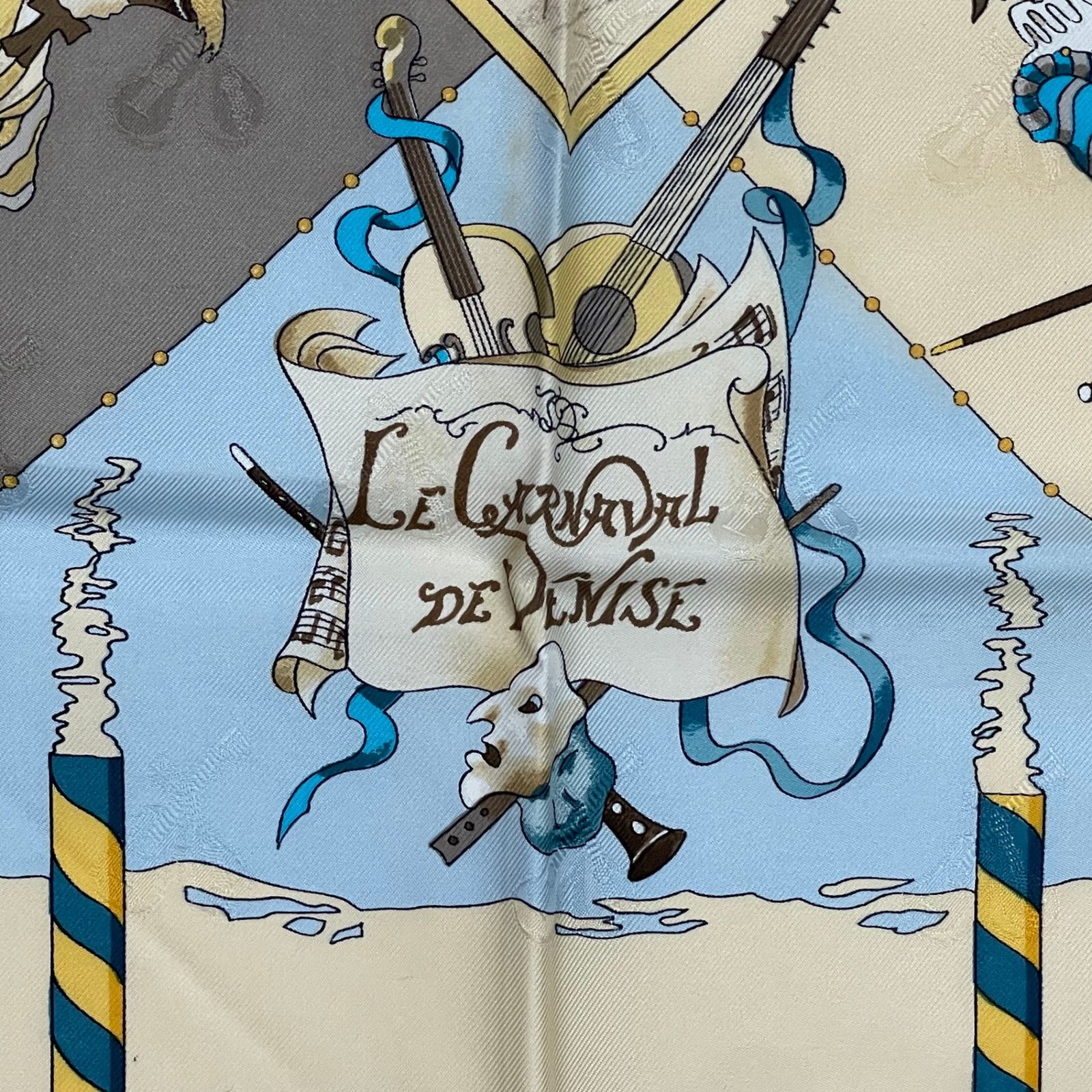 極美品 HERMES エルメス スカーフ シルク カレ90 CARNAVAL DE VENISE