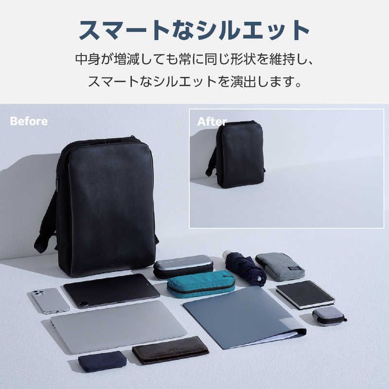 新品 未開封 】 エレコム ビジネスリュック 2way 薄型 自立設計 撥水 