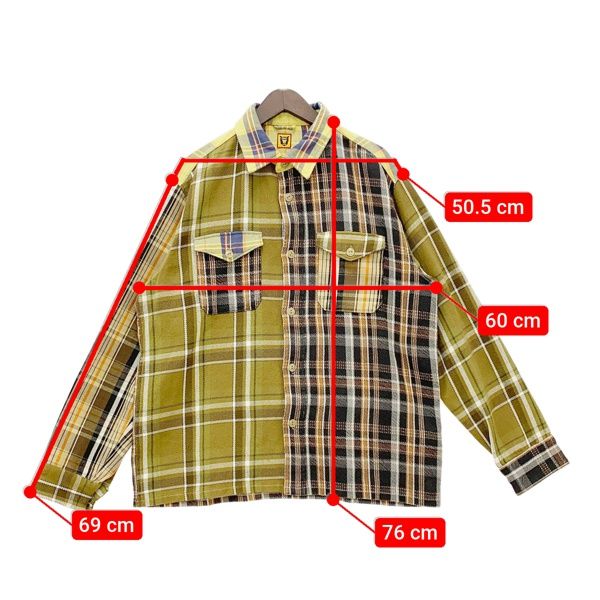 HUMAN MADE ヒューマンメイド チェック シャツ Crazy Check Long
