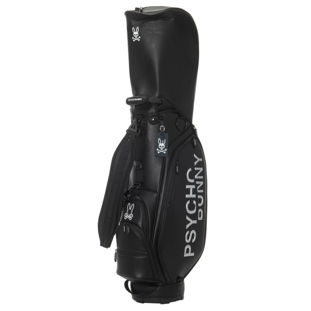  サイコバニー カート キャディバッグ〔MONOTONE EDITION〕 pbmg5fc2 9型 ユニセックス Psycho Bunny GOLF ゴルフ キャデイバッグ メンズ レディース 期間 無料刻印サービス ゴルフトーナメント用品 ゴルフバッグ キャディバッグ ゴルフ