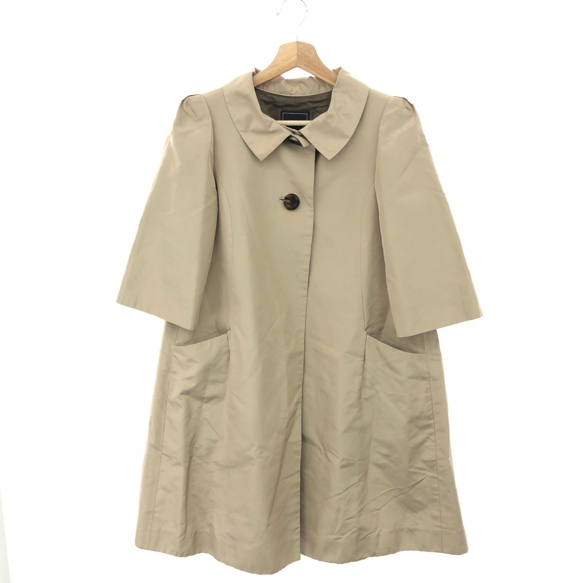 FOXEY NEW YORK フォクシーニューヨーク シルクフレアコート サイズ:38 