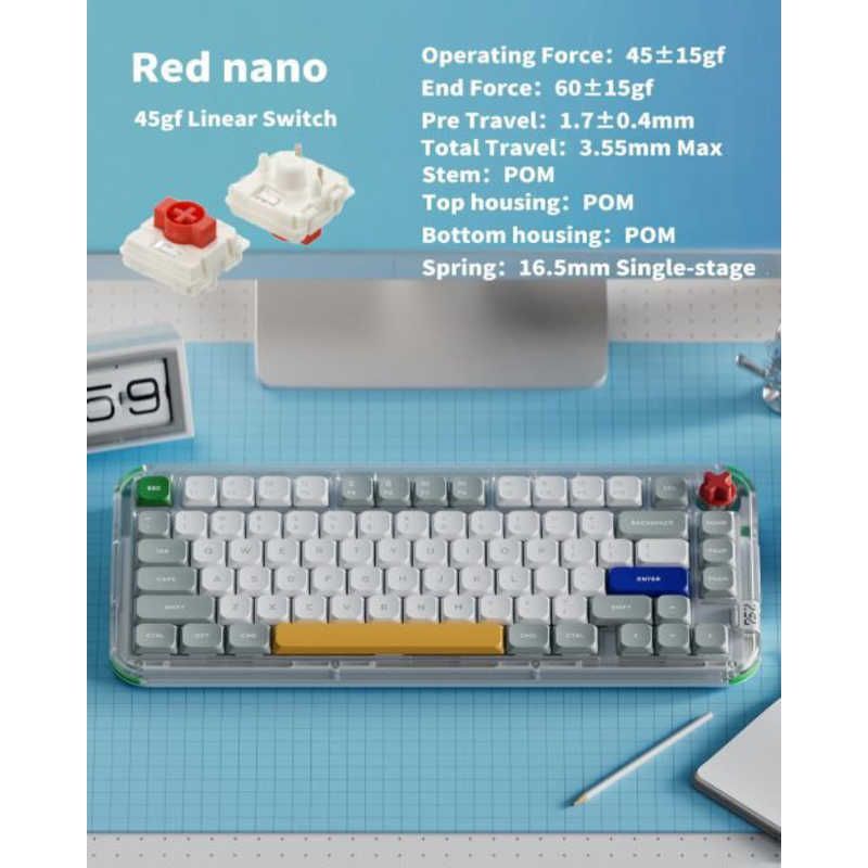 NuPhy Kick75 Red nano軸 NuPhy Kick75 Red nano軸 カスタムキーボード 新品 - メルカリ
